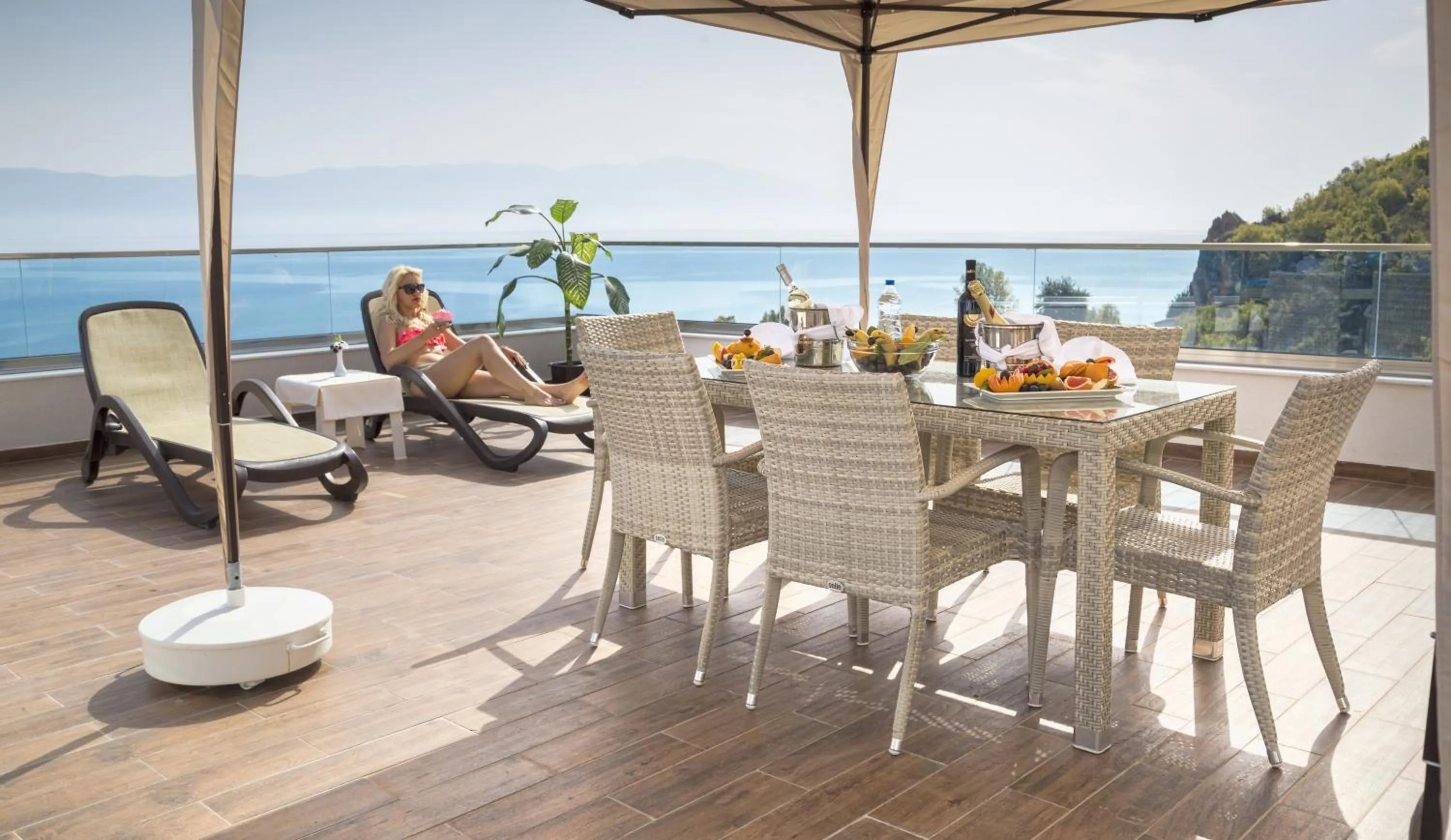 Balcony/Terrace in Hotel Izgrev Spa & Aquapark