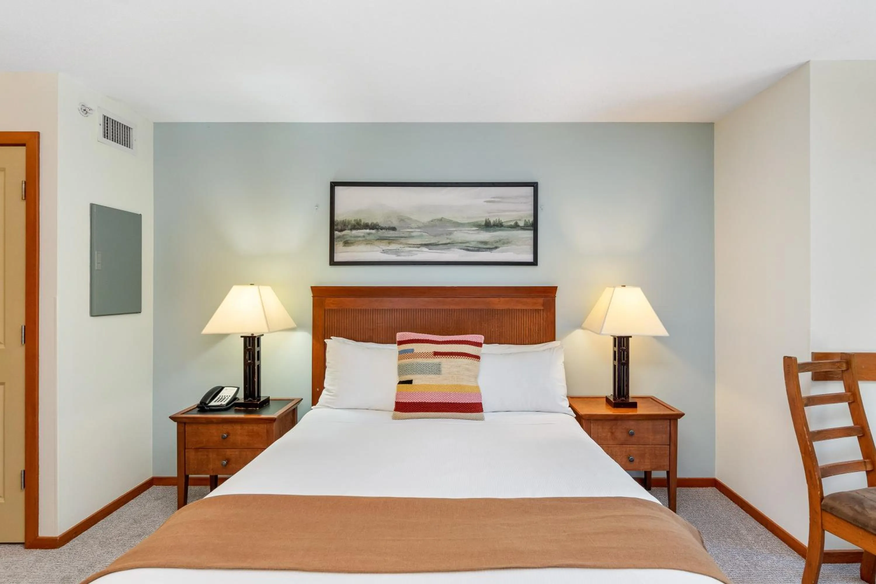 Bed in Cascade Lodge