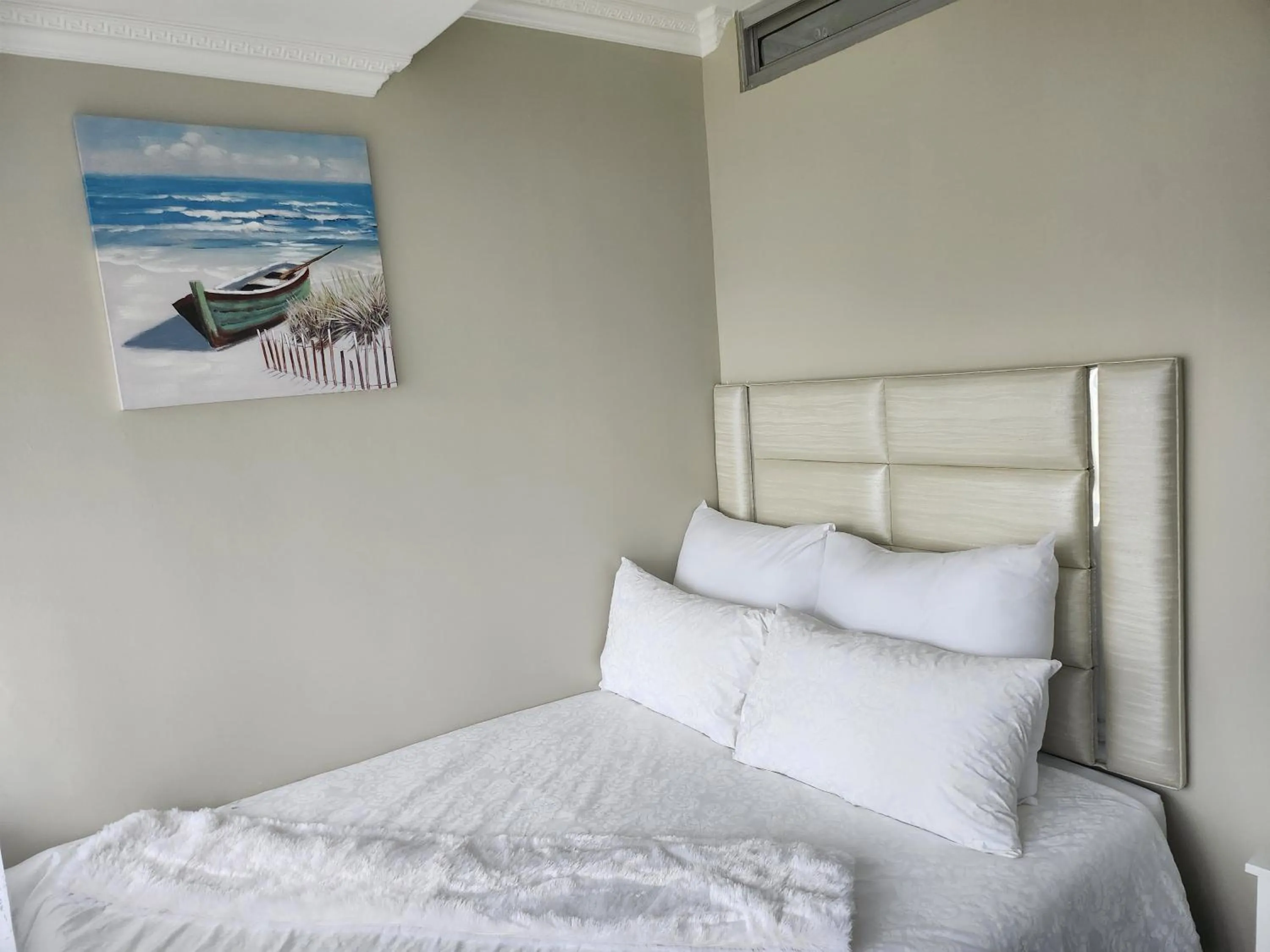 Bedroom, Bed in A two-bedroom holiday apartment, at the heart of South Beach Durban