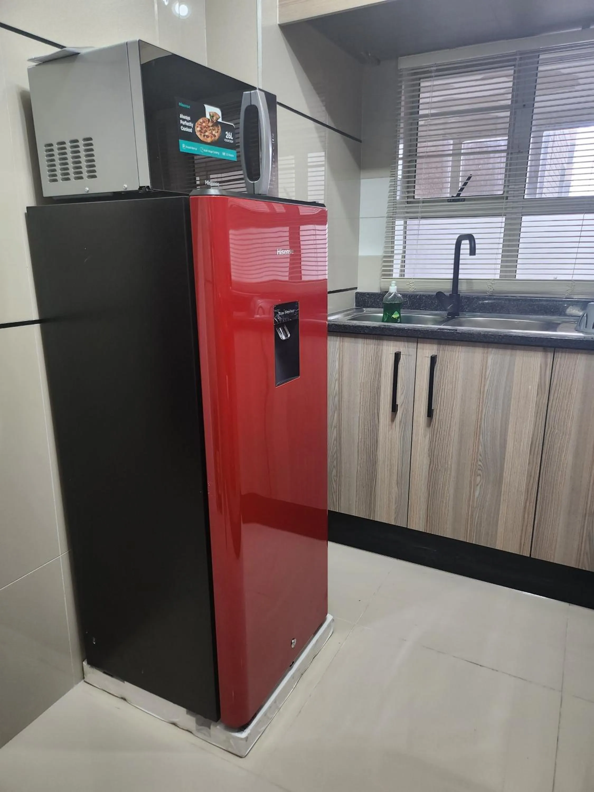 kitchen in A two-bedroom holiday apartment, at the heart of South Beach Durban