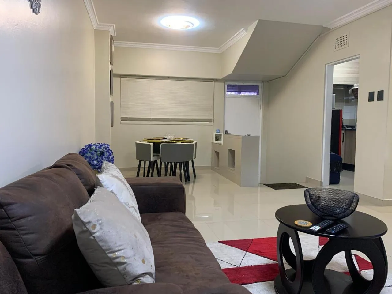 Living room in A two-bedroom holiday apartment, at the heart of South Beach Durban