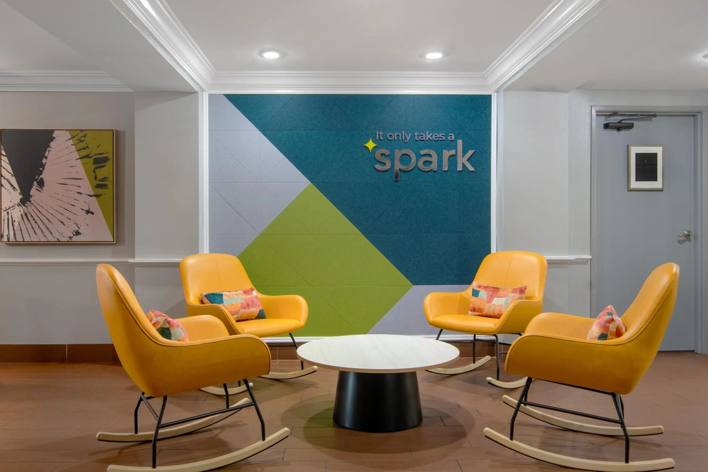 Seating area in Spark by Hilton Montgomery EastChase