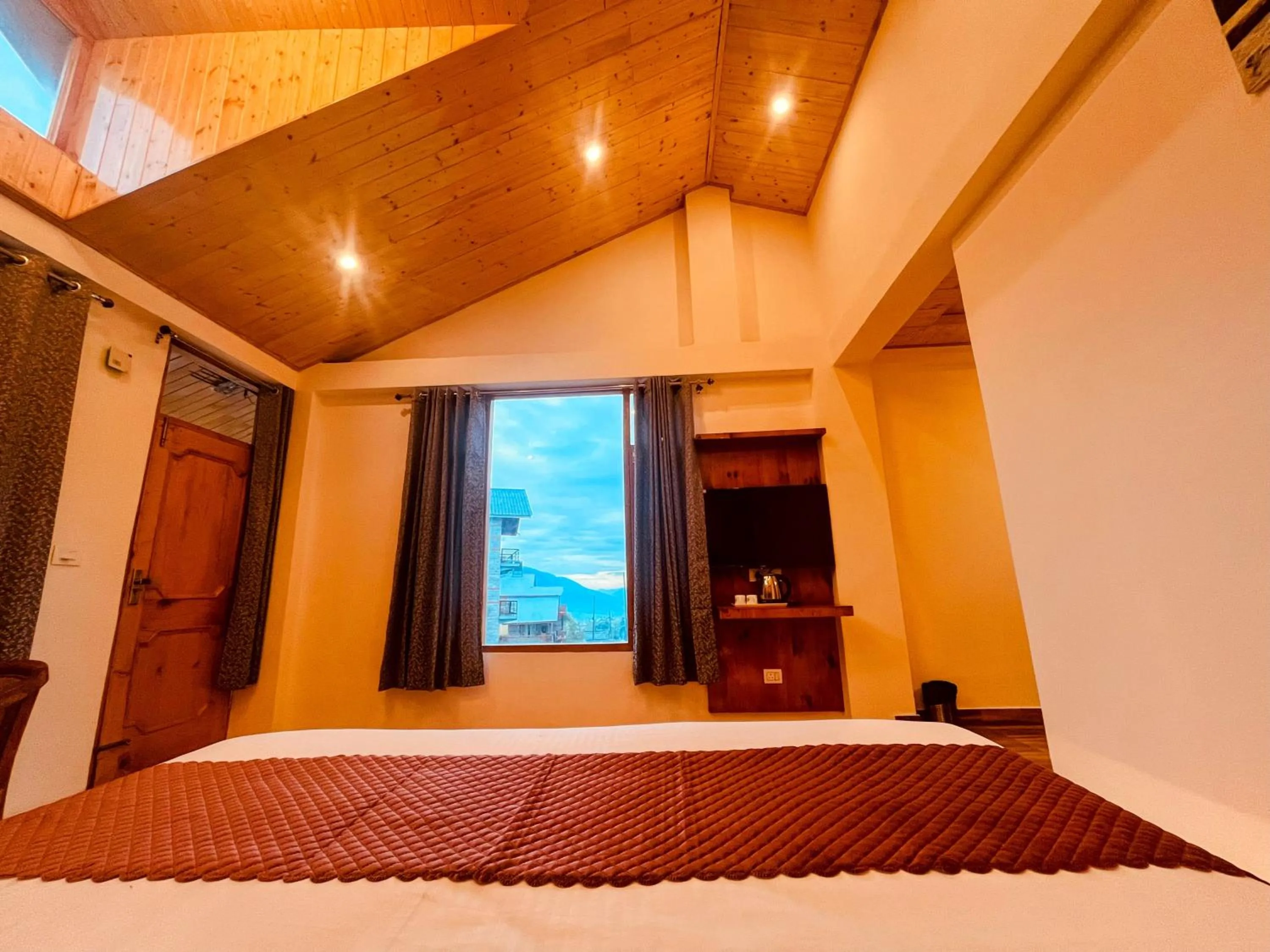 Bed in The Sunset Haven