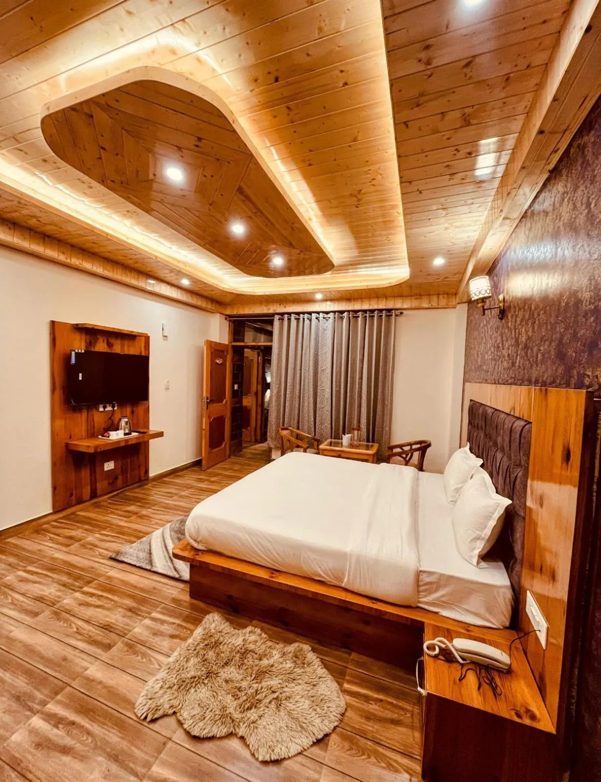 Bed in The Sunset Haven