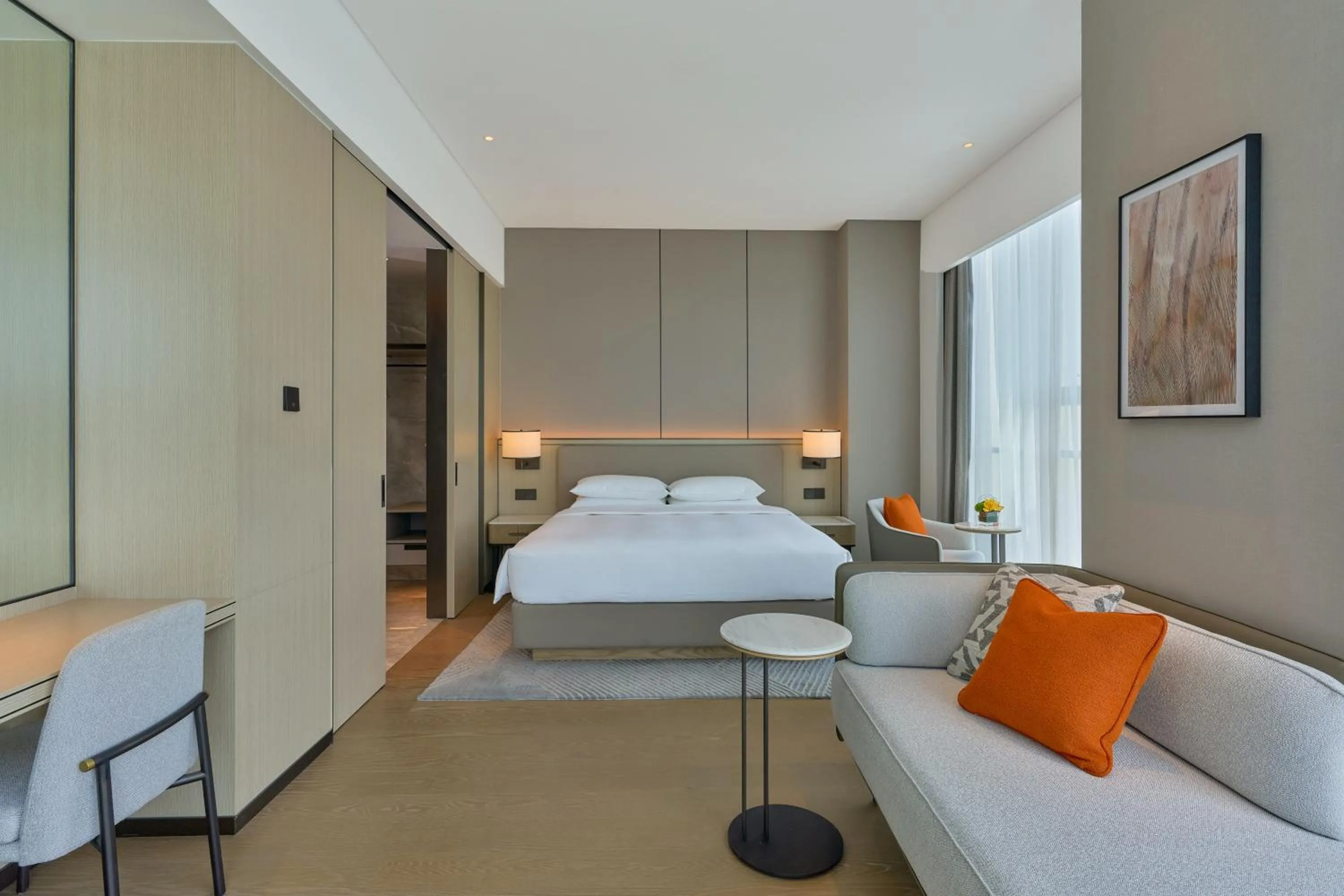 Photo of the whole room, Bed in Hyatt Place Nantong Xinghu City Plaza