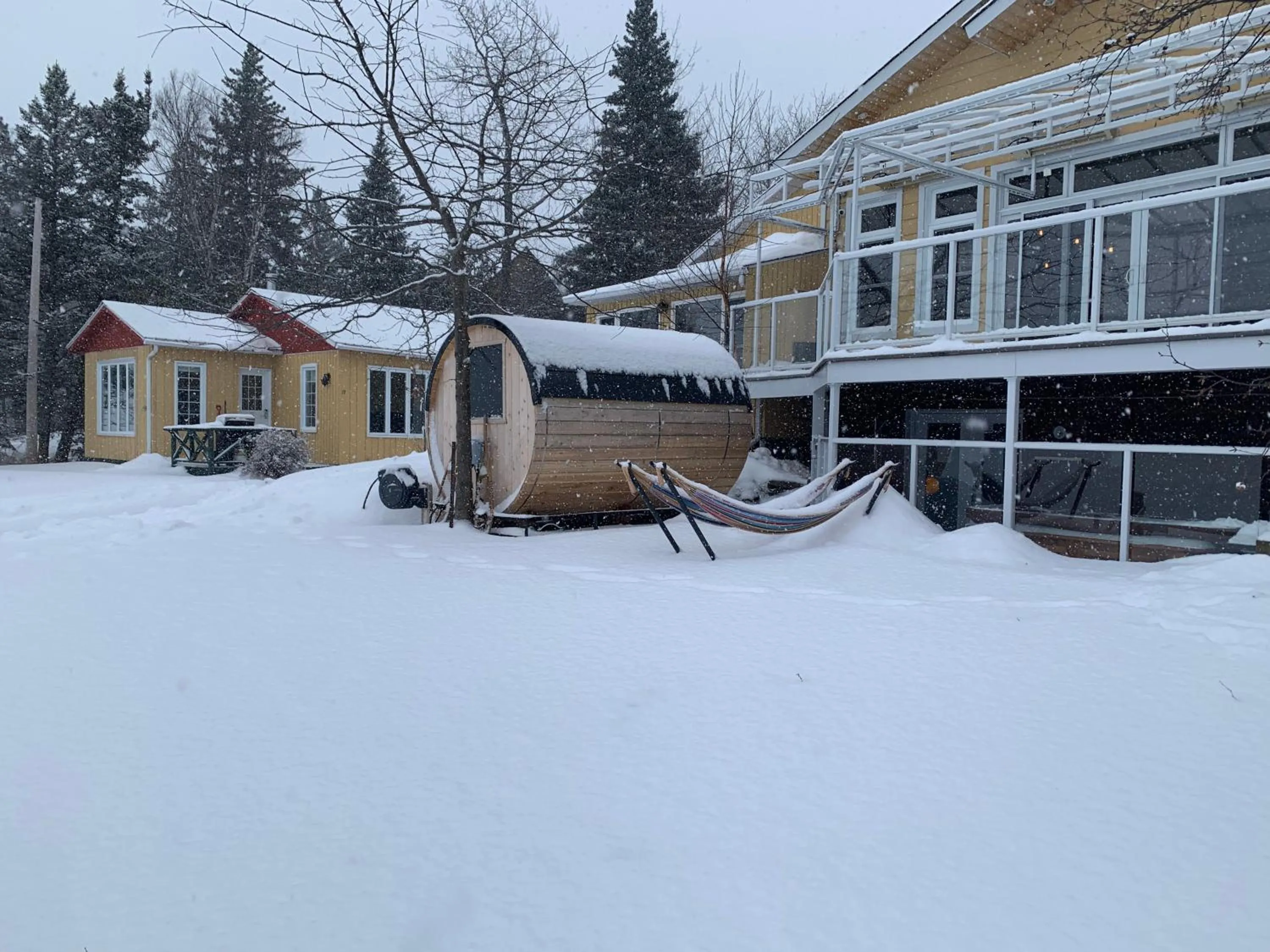 Winter in Auberge et Chalets sur le Lac