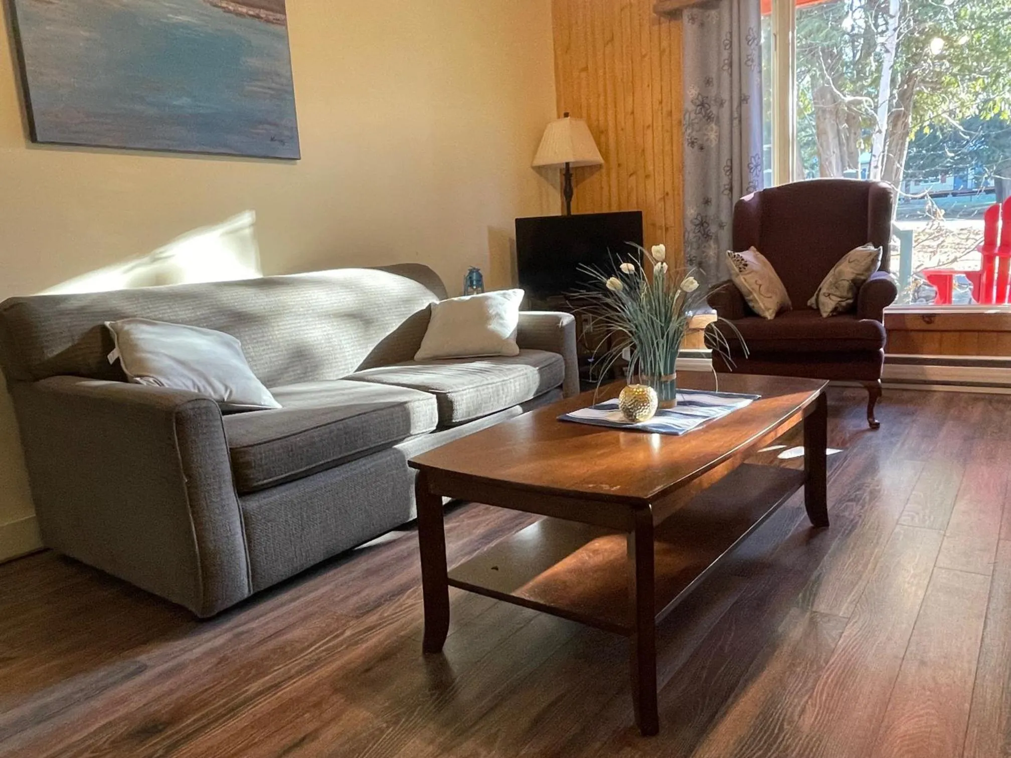 Living room in Auberge et Chalets sur le Lac