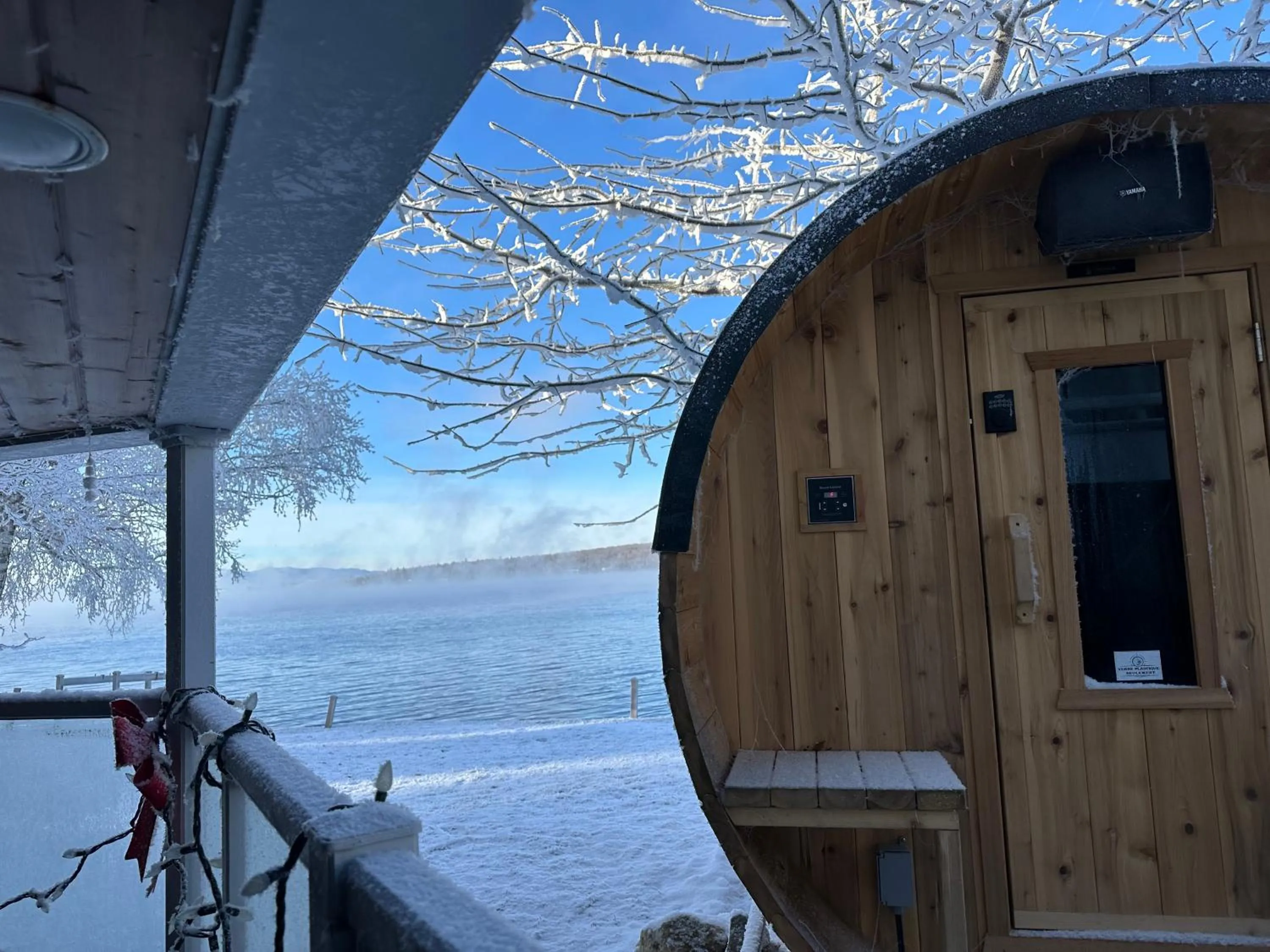 Sauna in Auberge et Chalets sur le Lac