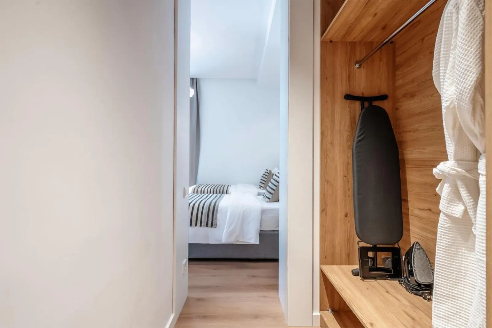 Bed in Artifact Apart Hotel