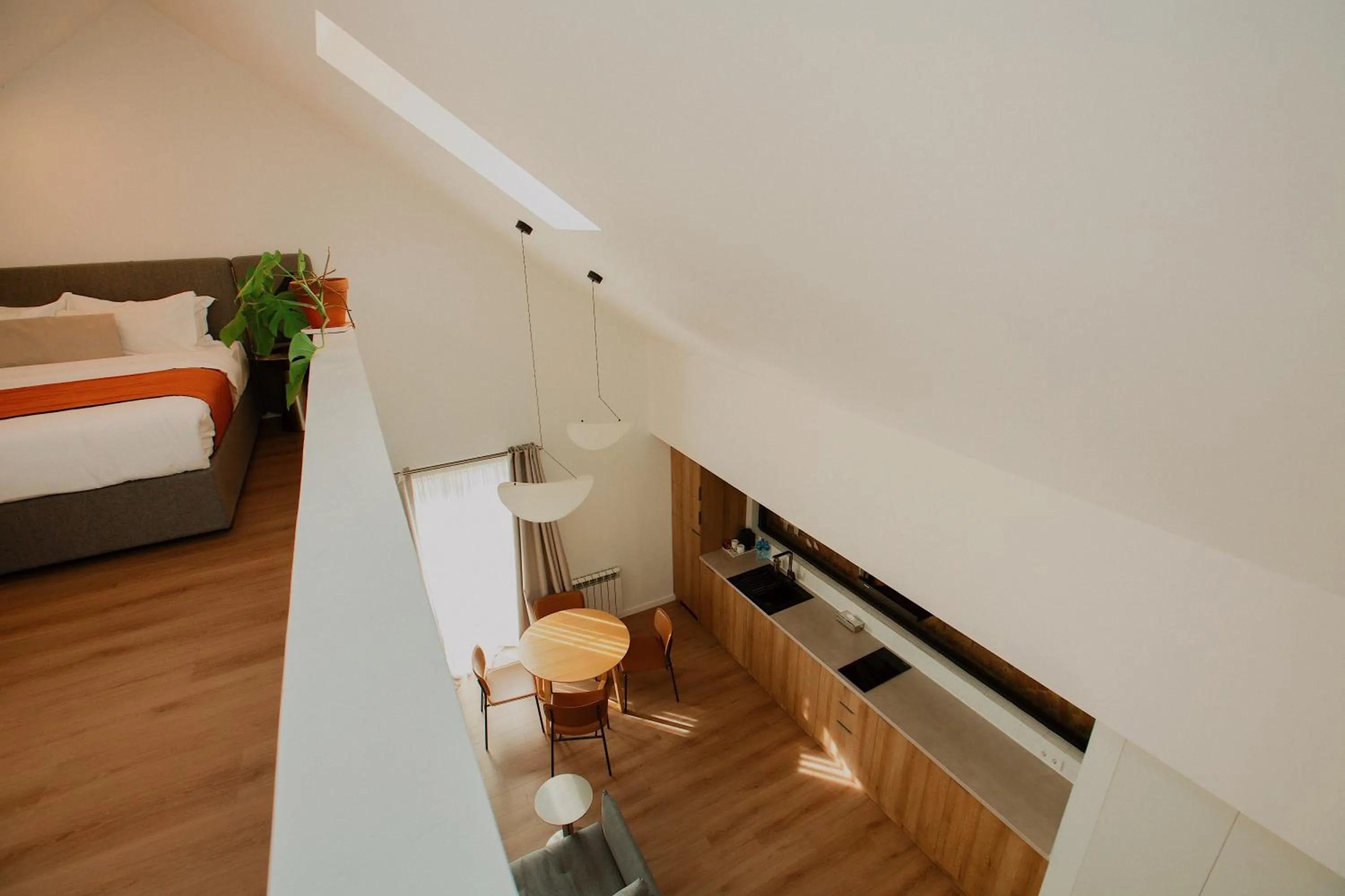 Bed in Artifact Apart Hotel