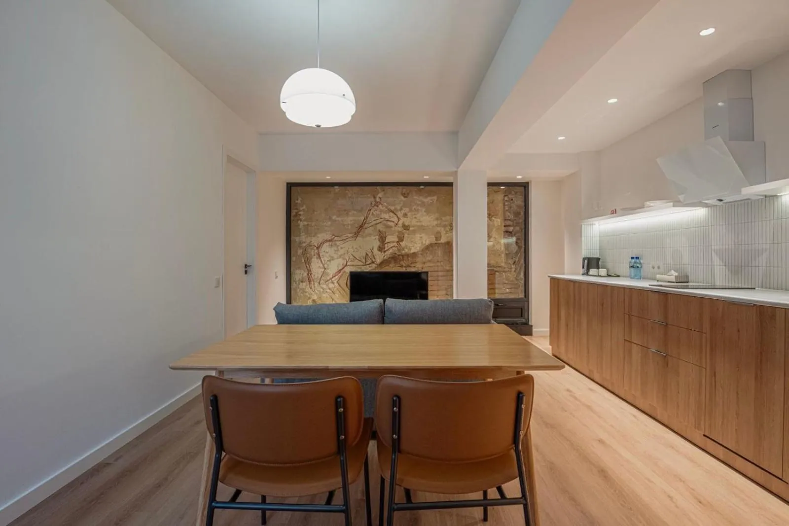 Kitchen or kitchenette in Artifact Apart Hotel