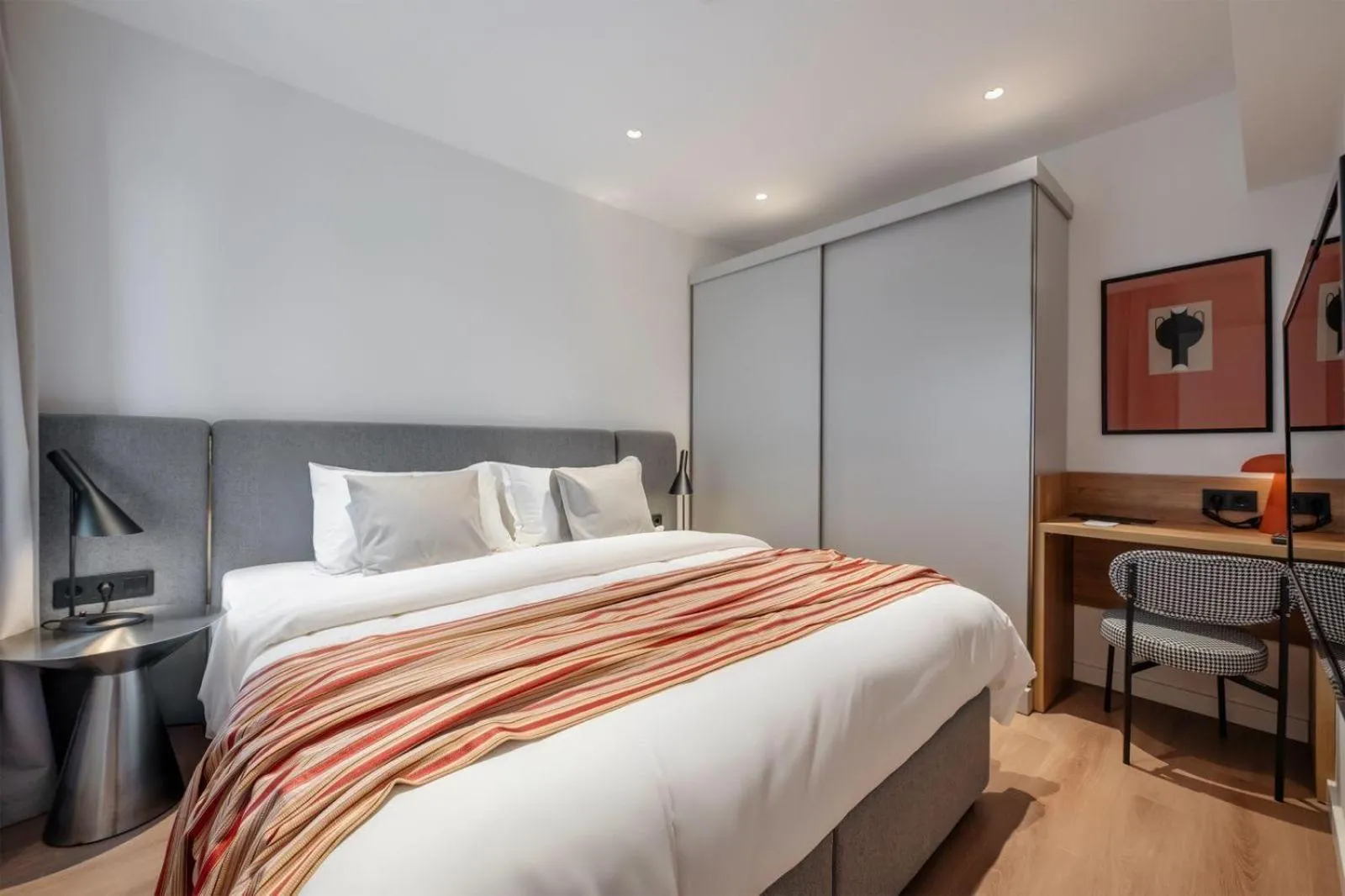 Bed in Artifact Apart Hotel