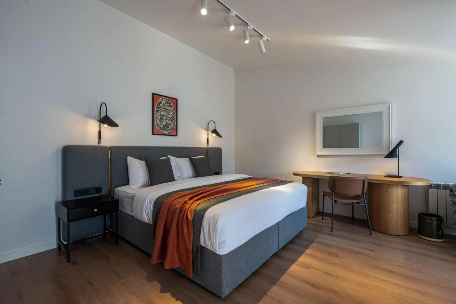 Bed in Artifact Apart Hotel