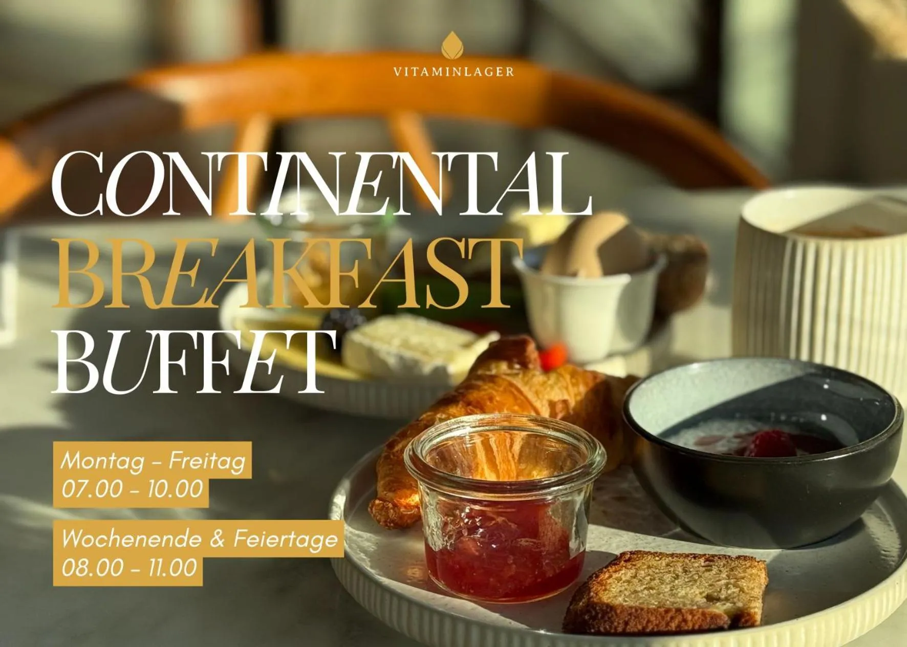 Continental breakfast in John & Will Silo-Hotel by Guldsmeden