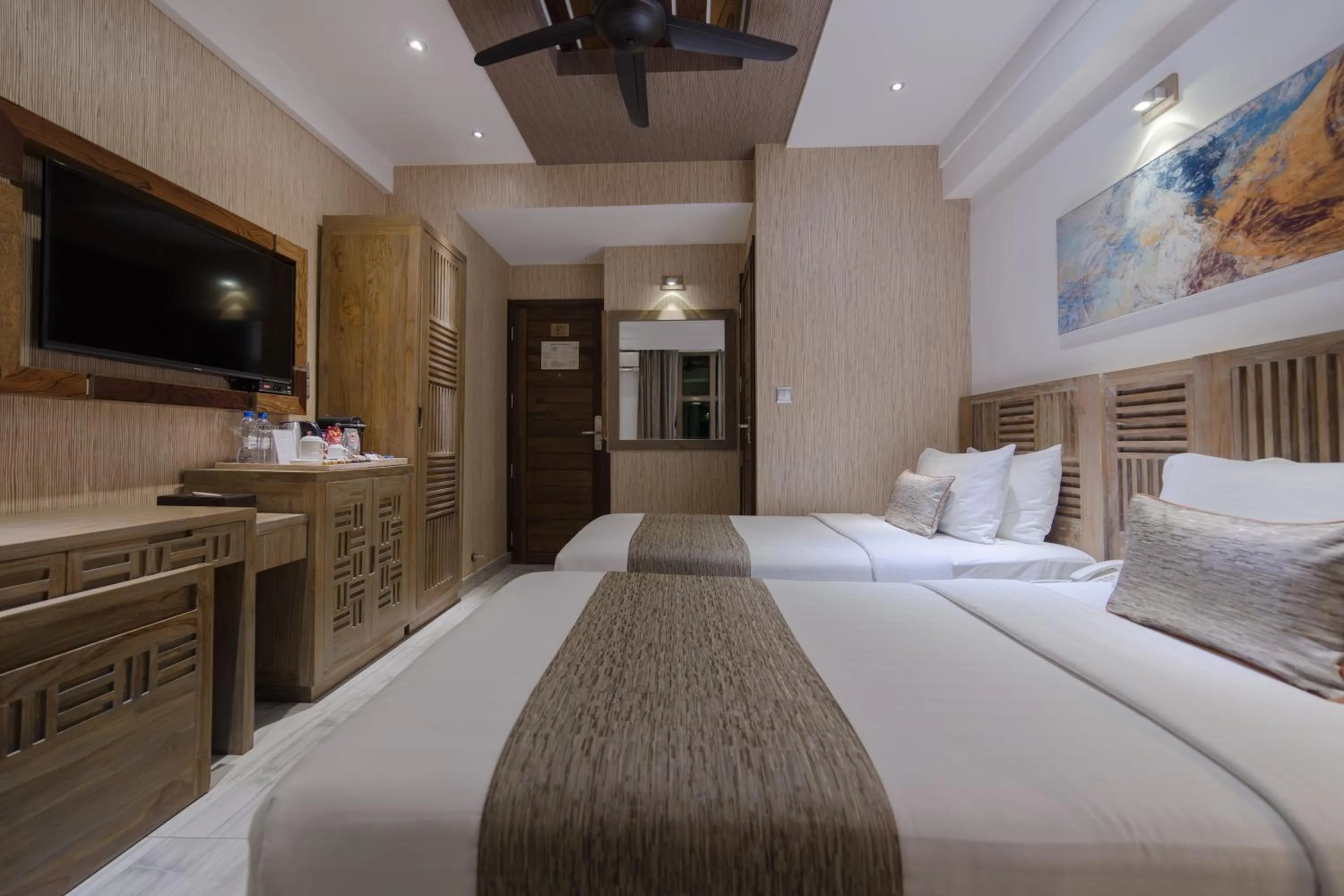 Bed in Hotel Ocean Grand at Hulhumale