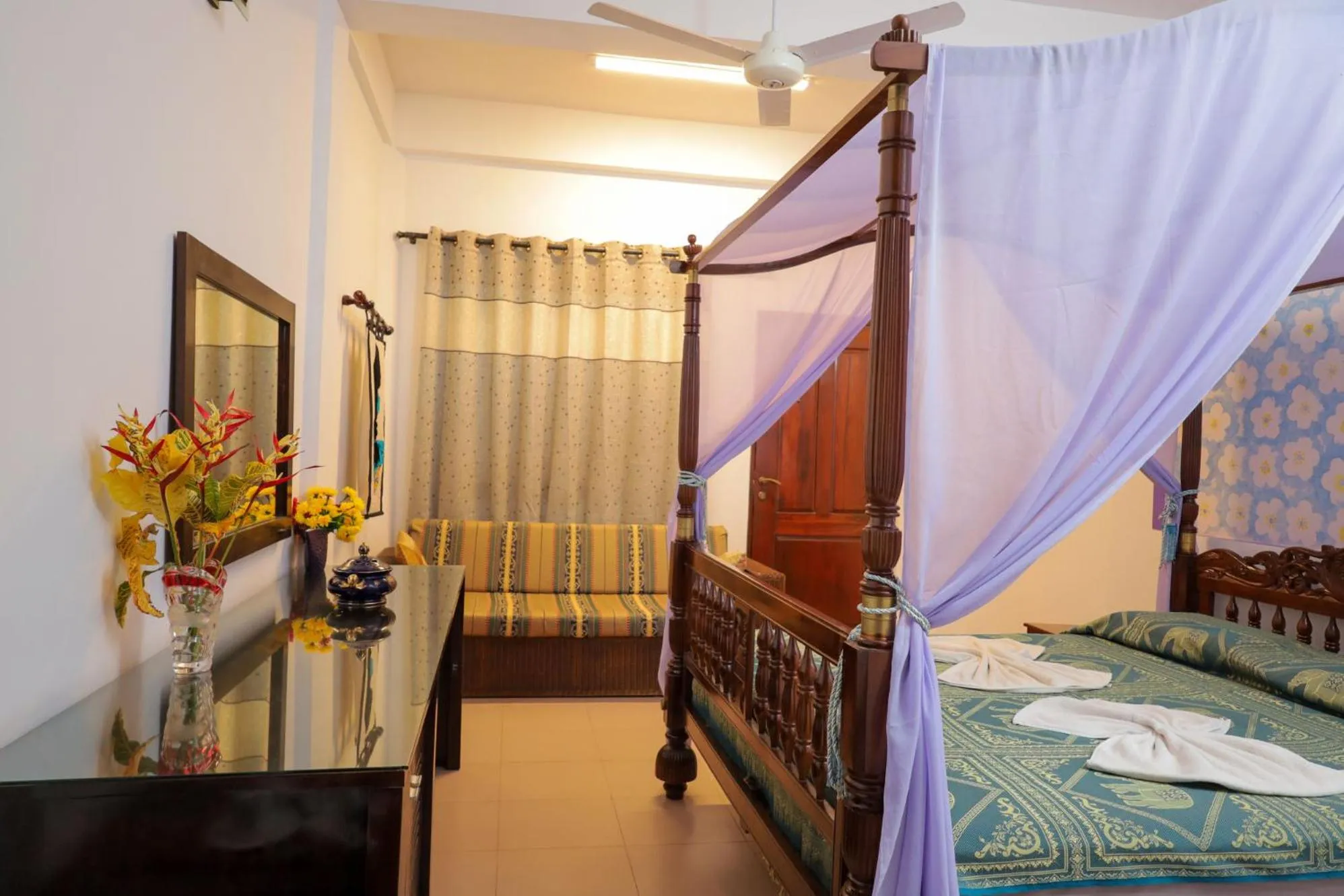 Bed in Solomon Beach Hotel