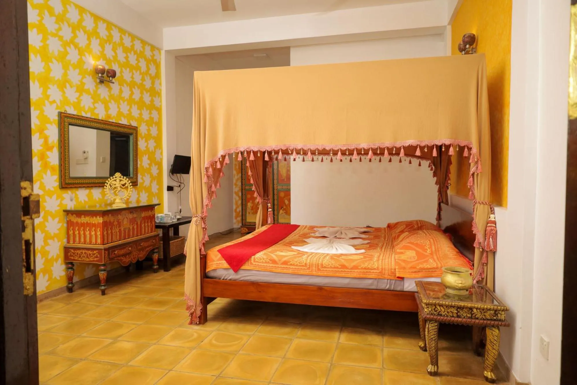 Bed in Solomon Beach Hotel