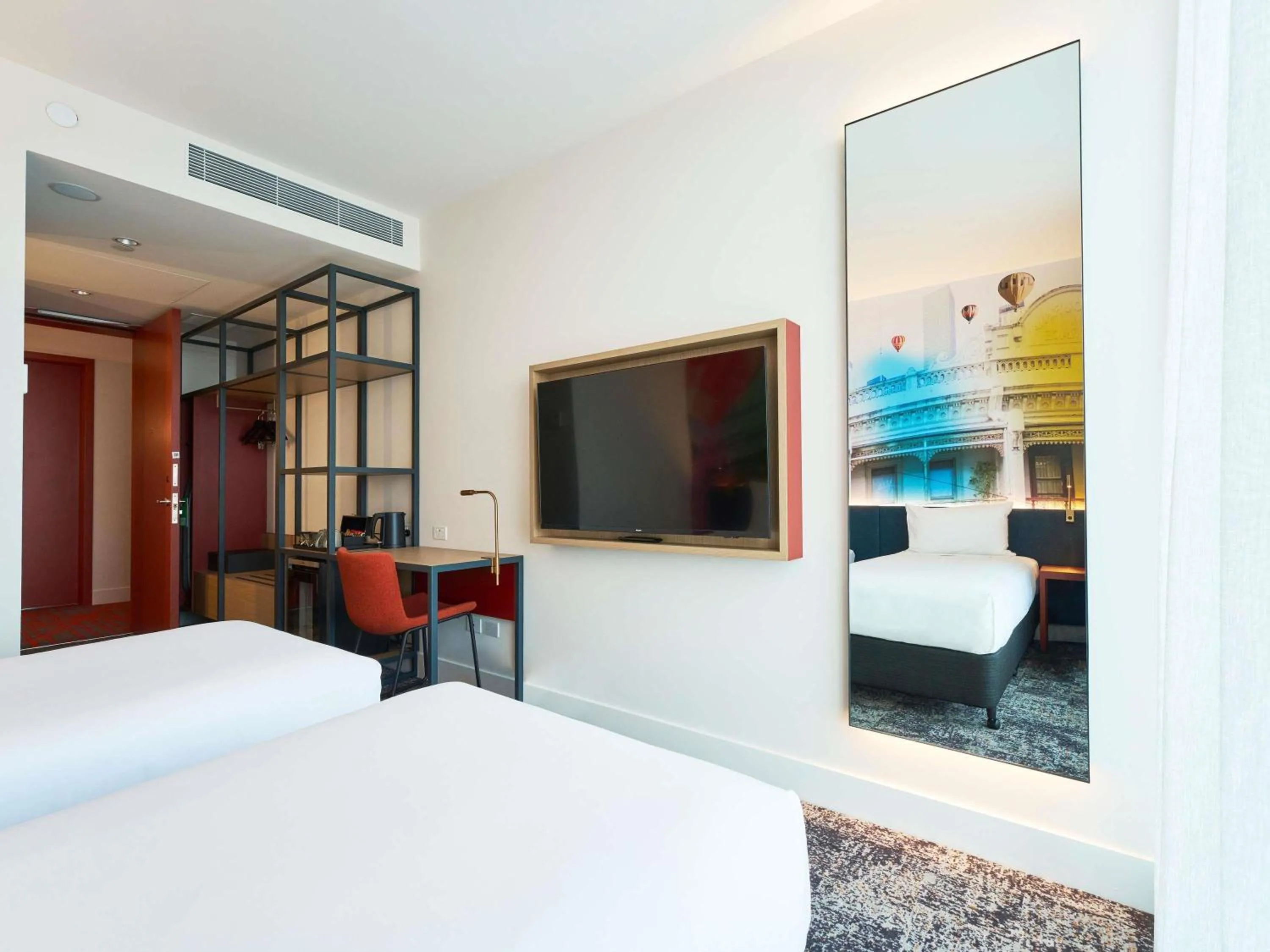 Bedroom, Bed in ibis Styles Melbourne Airport