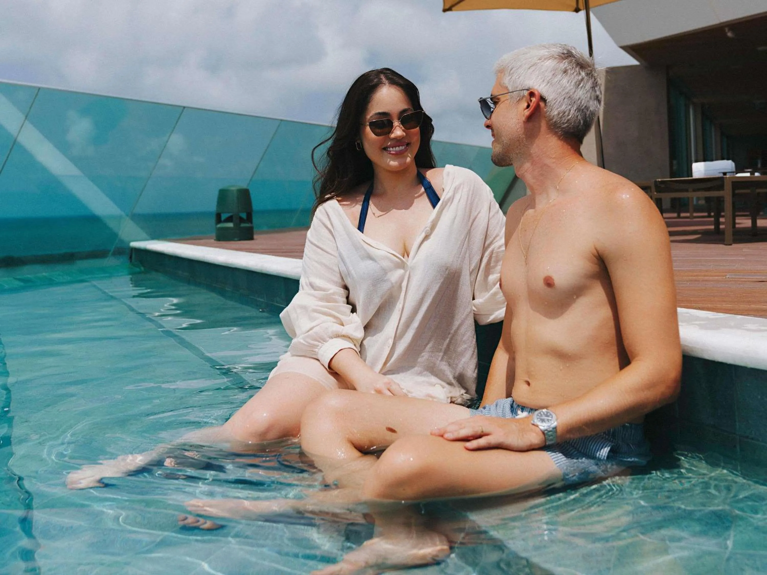 Pool view in Novotel Recife Marina