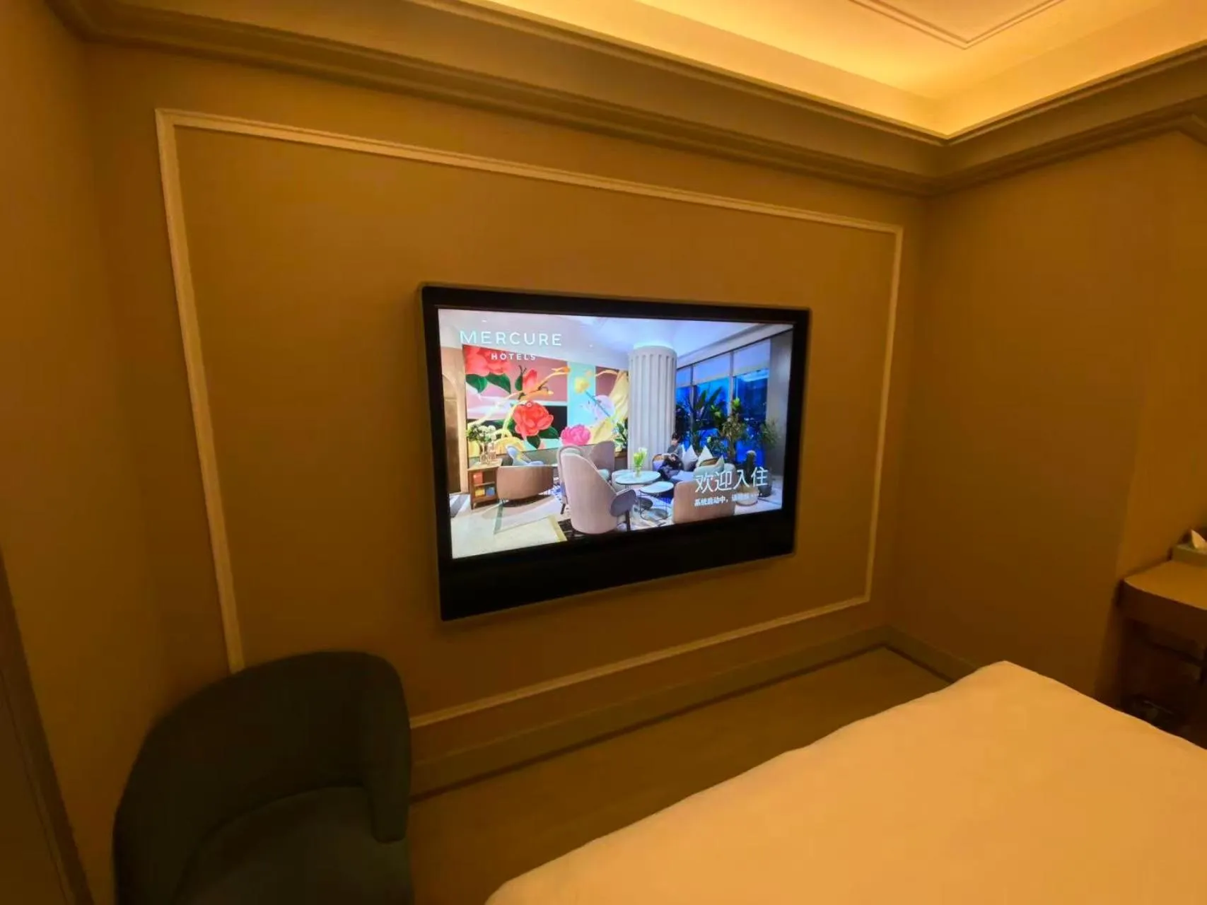 Communal lounge/ TV room, Bed in Mercure Hangzhou Xixi Zijingang