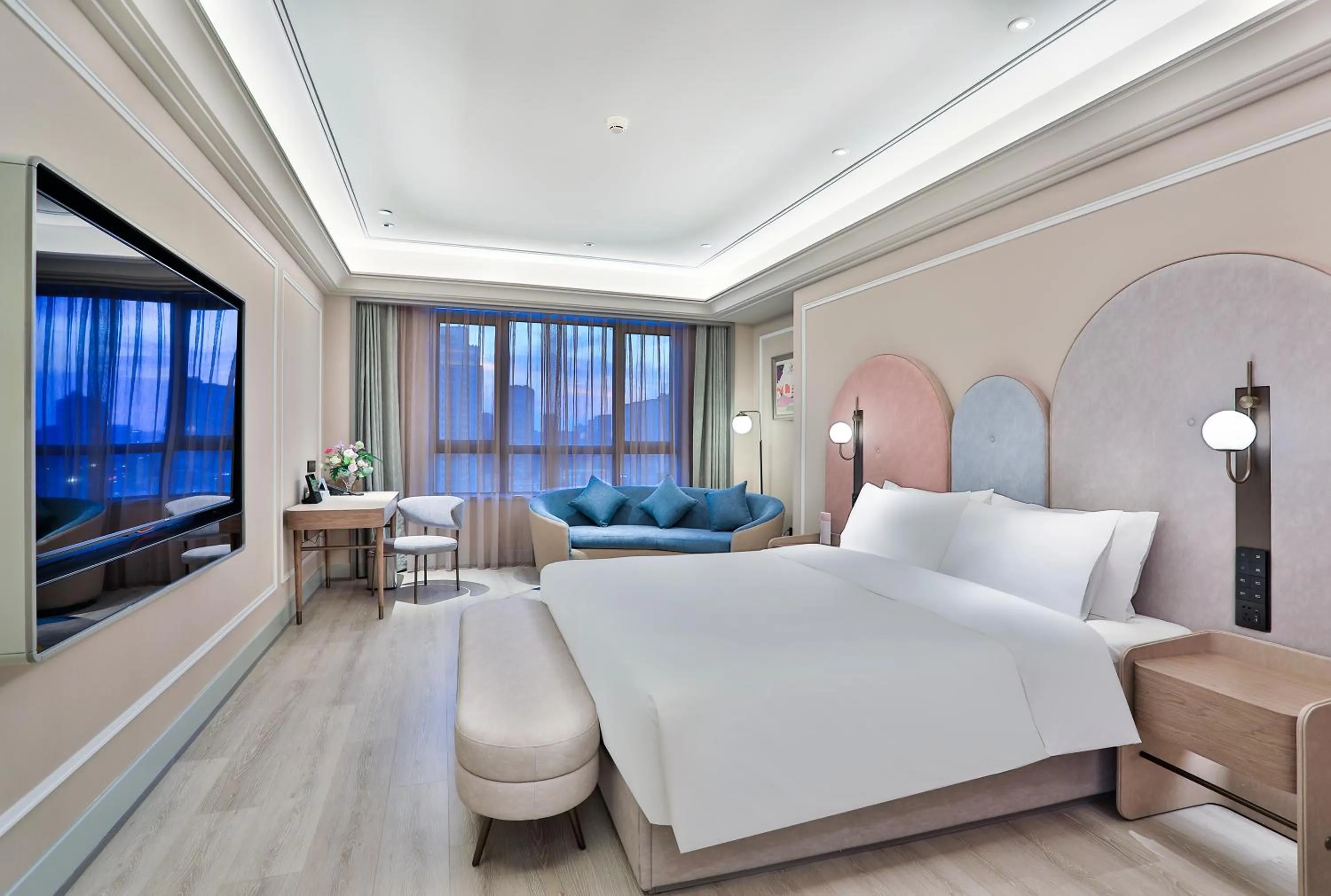 Bed in Mercure Hangzhou Xixi Zijingang