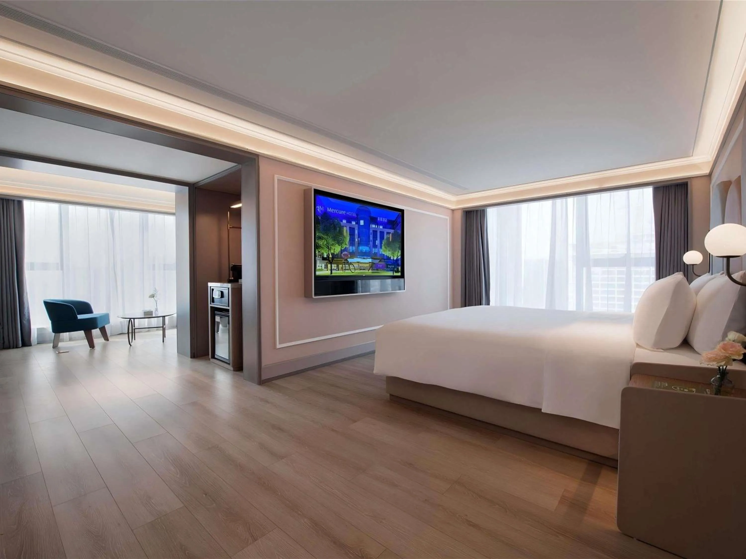 Property building, Bed in Mercure Suzhou Shilu Shantang