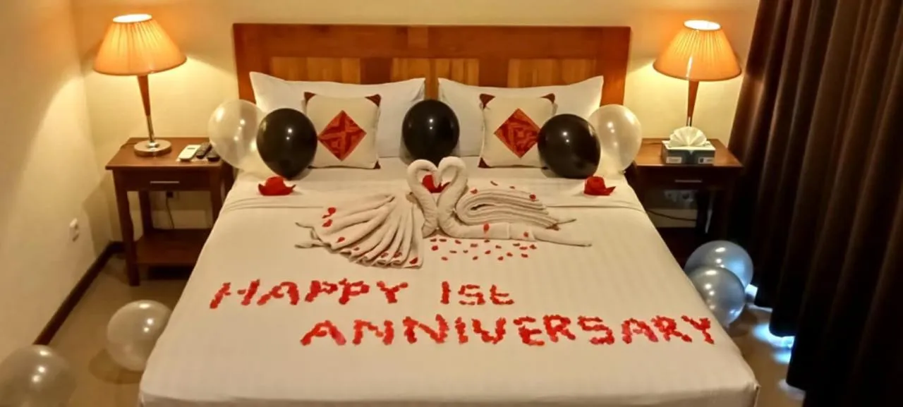 Bed in Jepara Marina Beach Bungalows