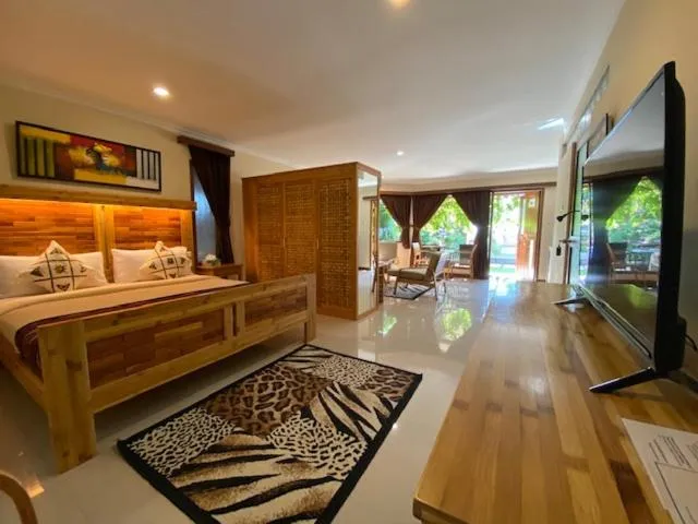 Bed in Jepara Marina Beach Bungalows