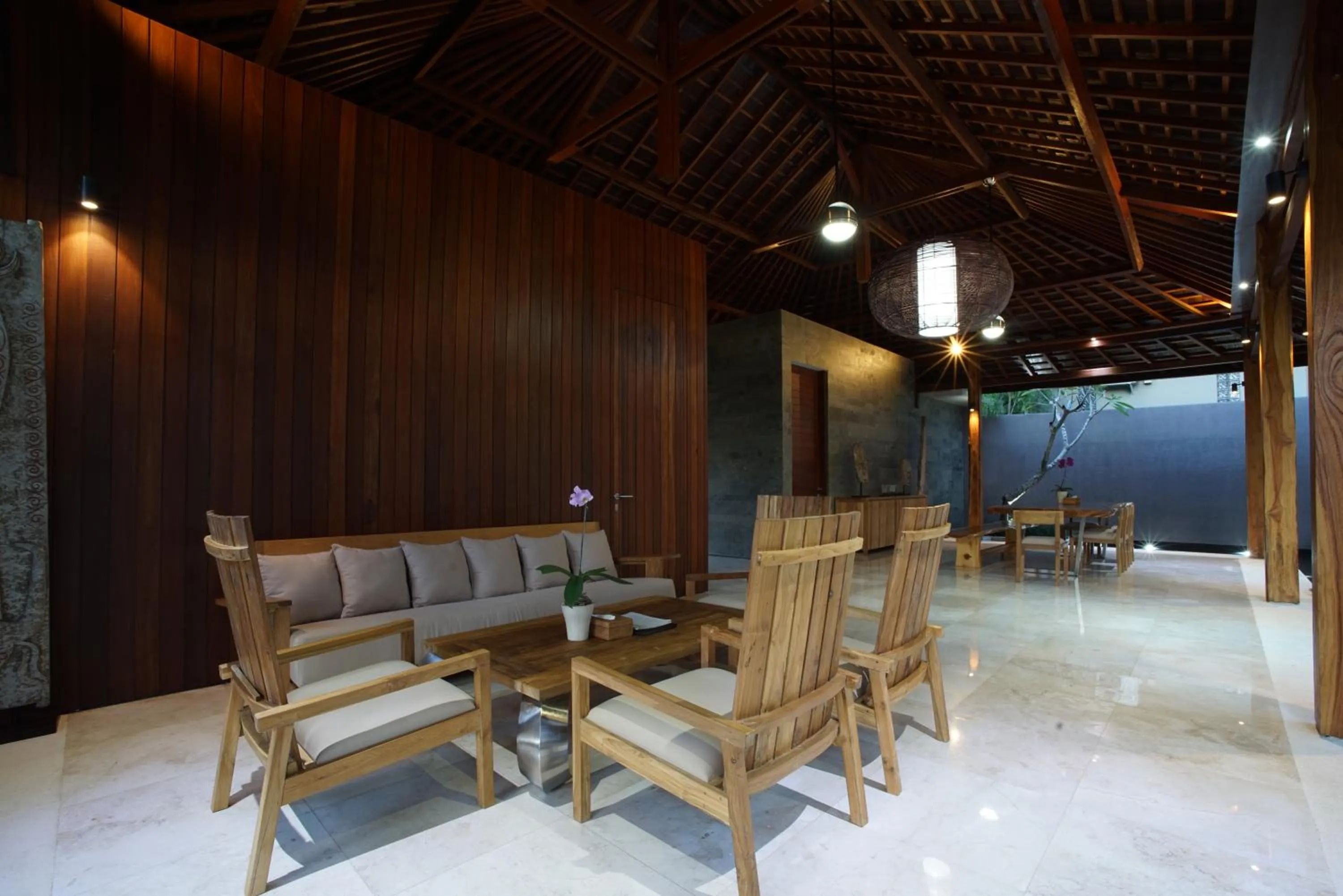 Seating area in Bale Mandala Villas