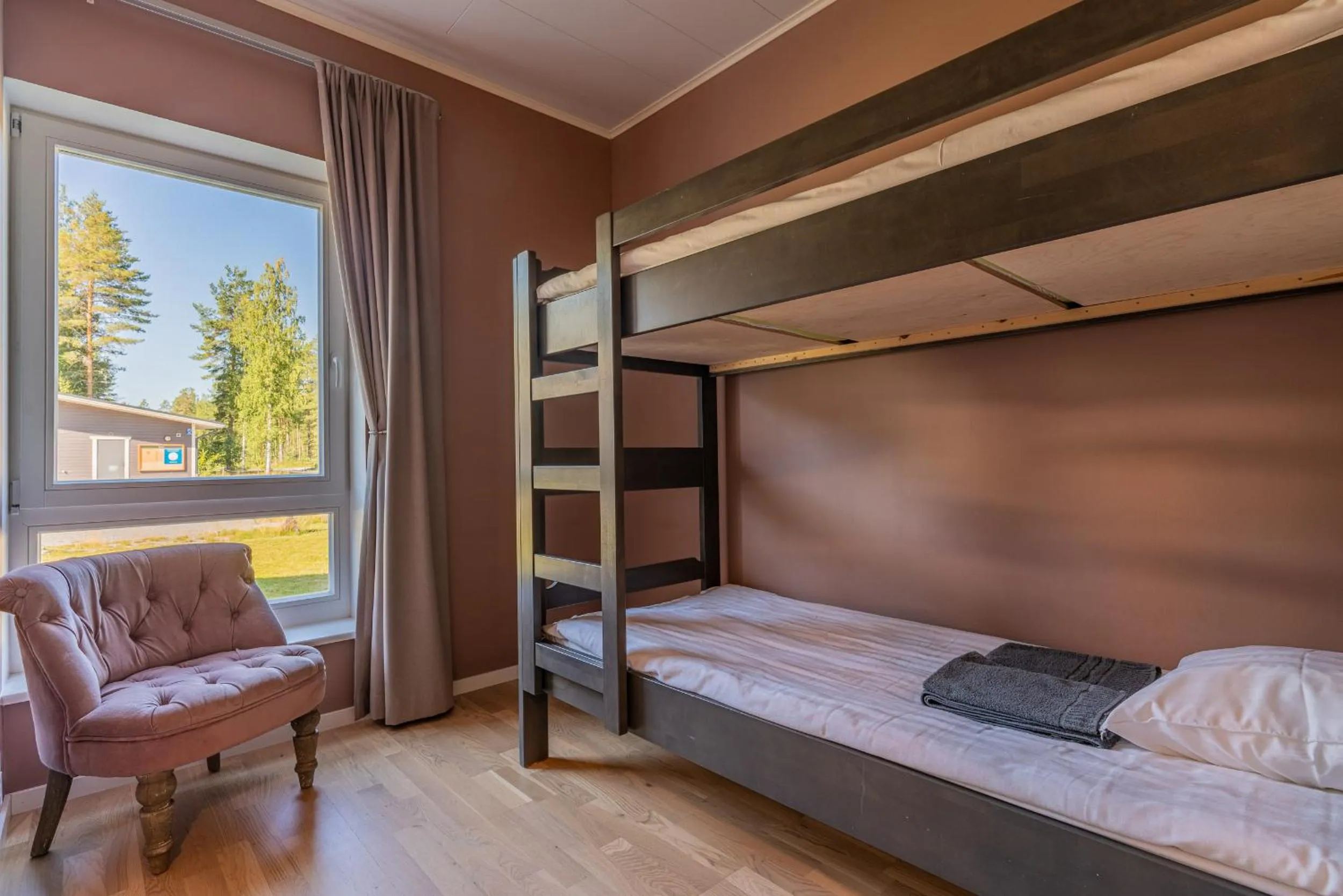 Bed in Saimaa Life Apartments