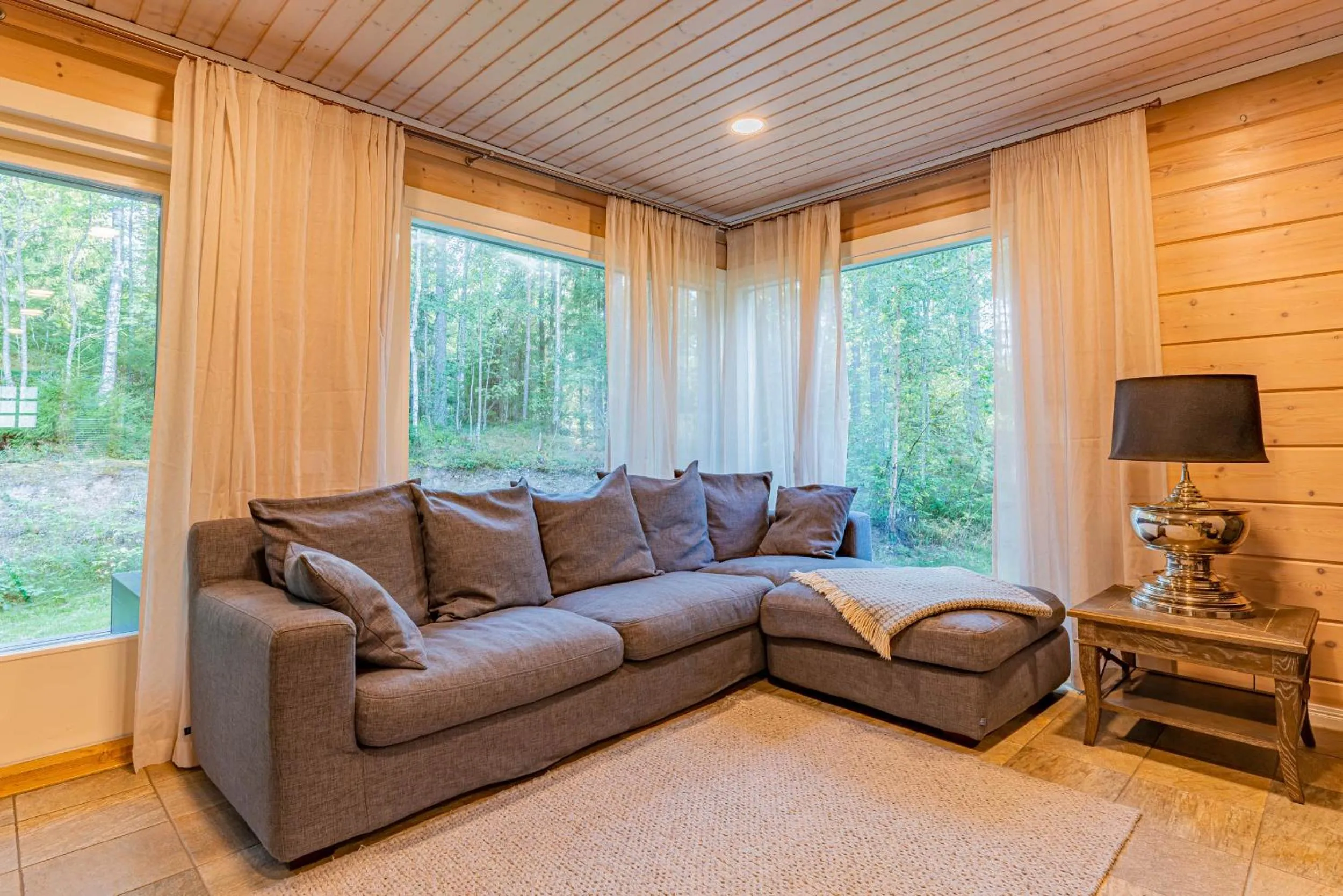 Seating area in Saimaa Life Apartments
