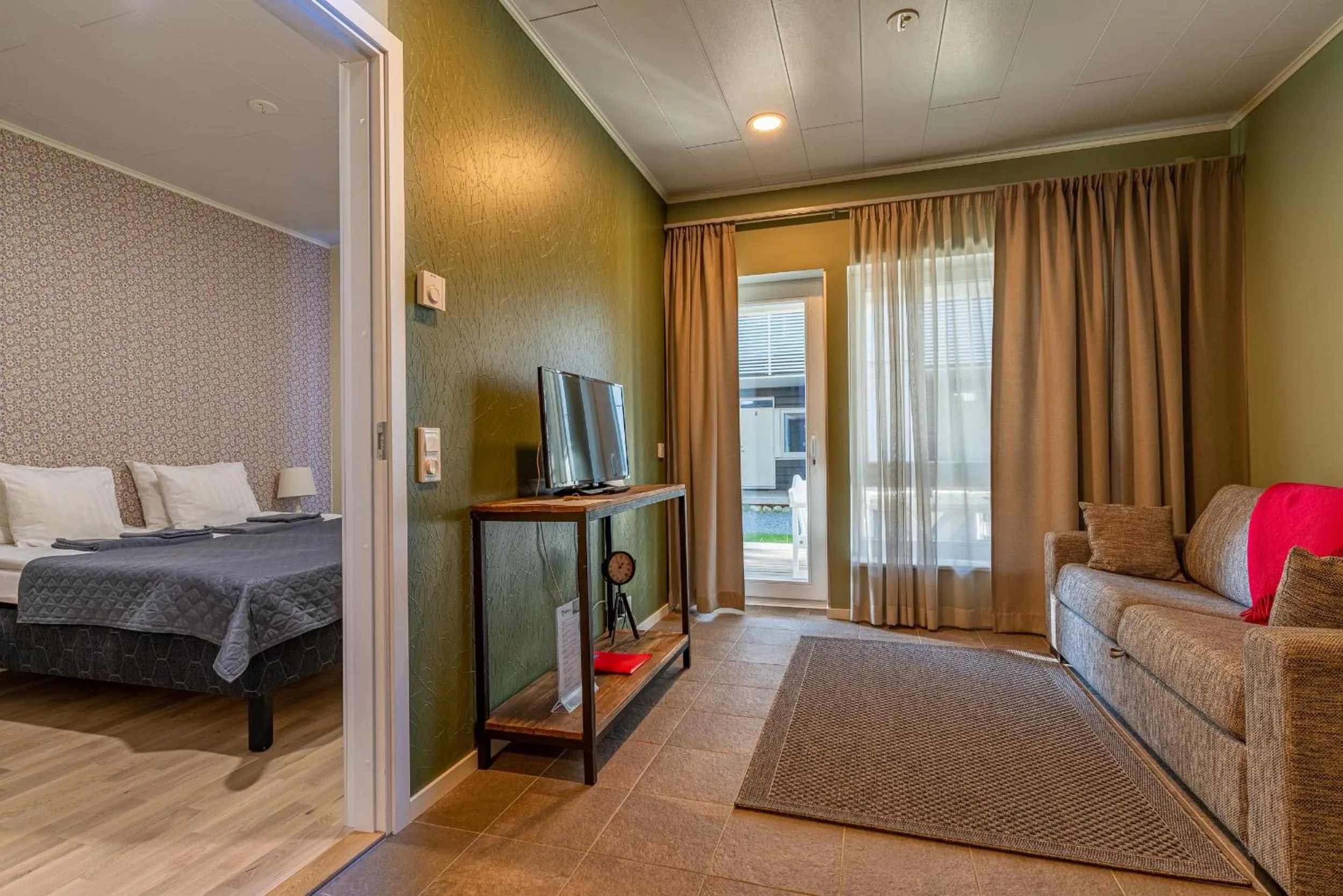 Bed in Saimaa Life Apartments