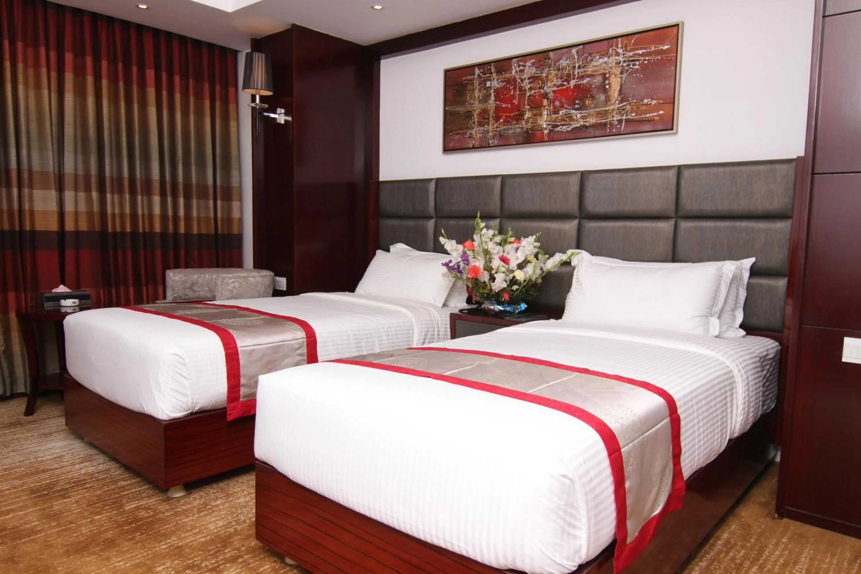 Bedroom, Bed in Bengal Blueberry