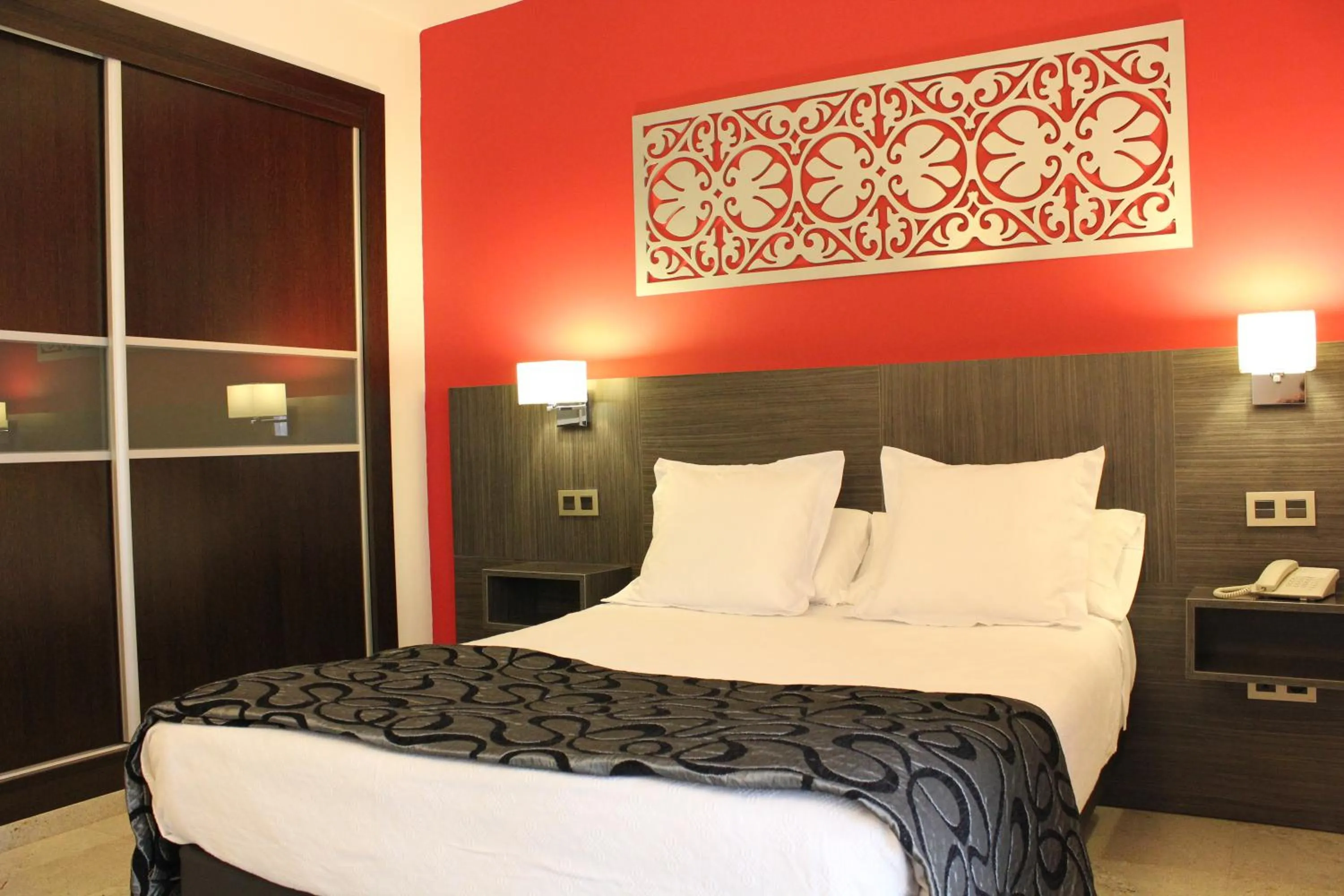 Bed in Hotel Venecia