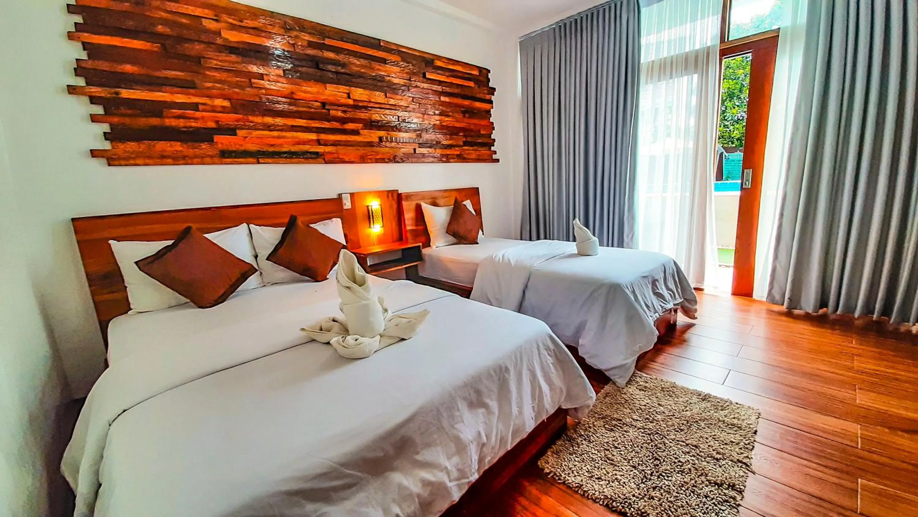 Bed in Ananda Resort