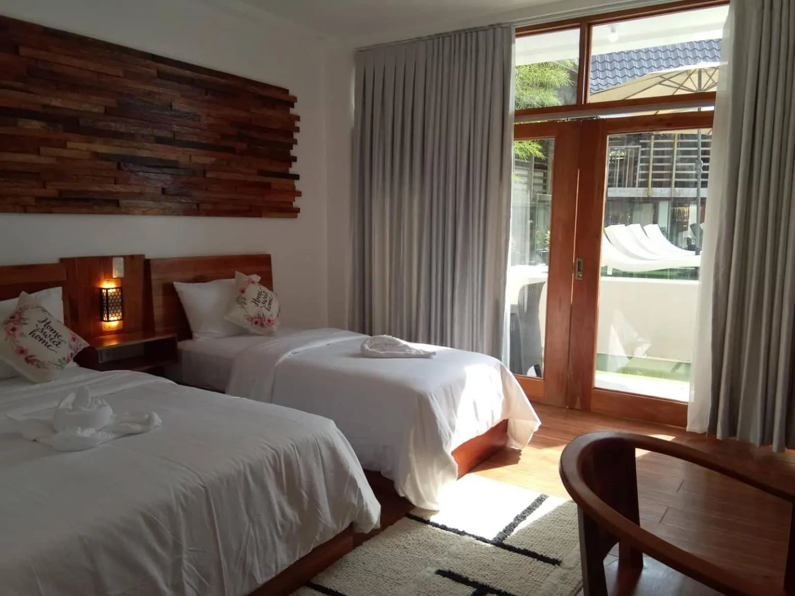 Bed in Ananda Resort