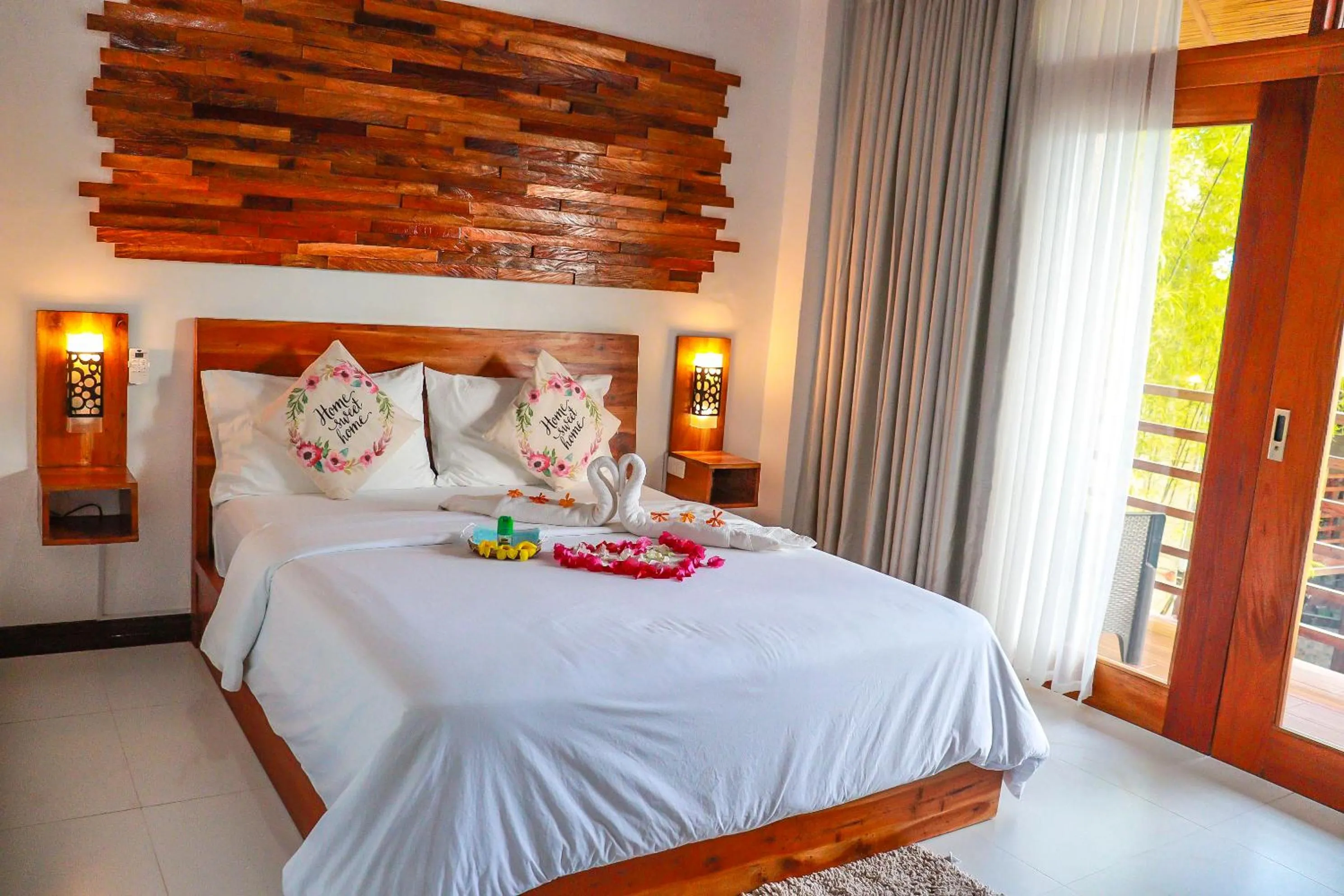Bed in Ananda Resort