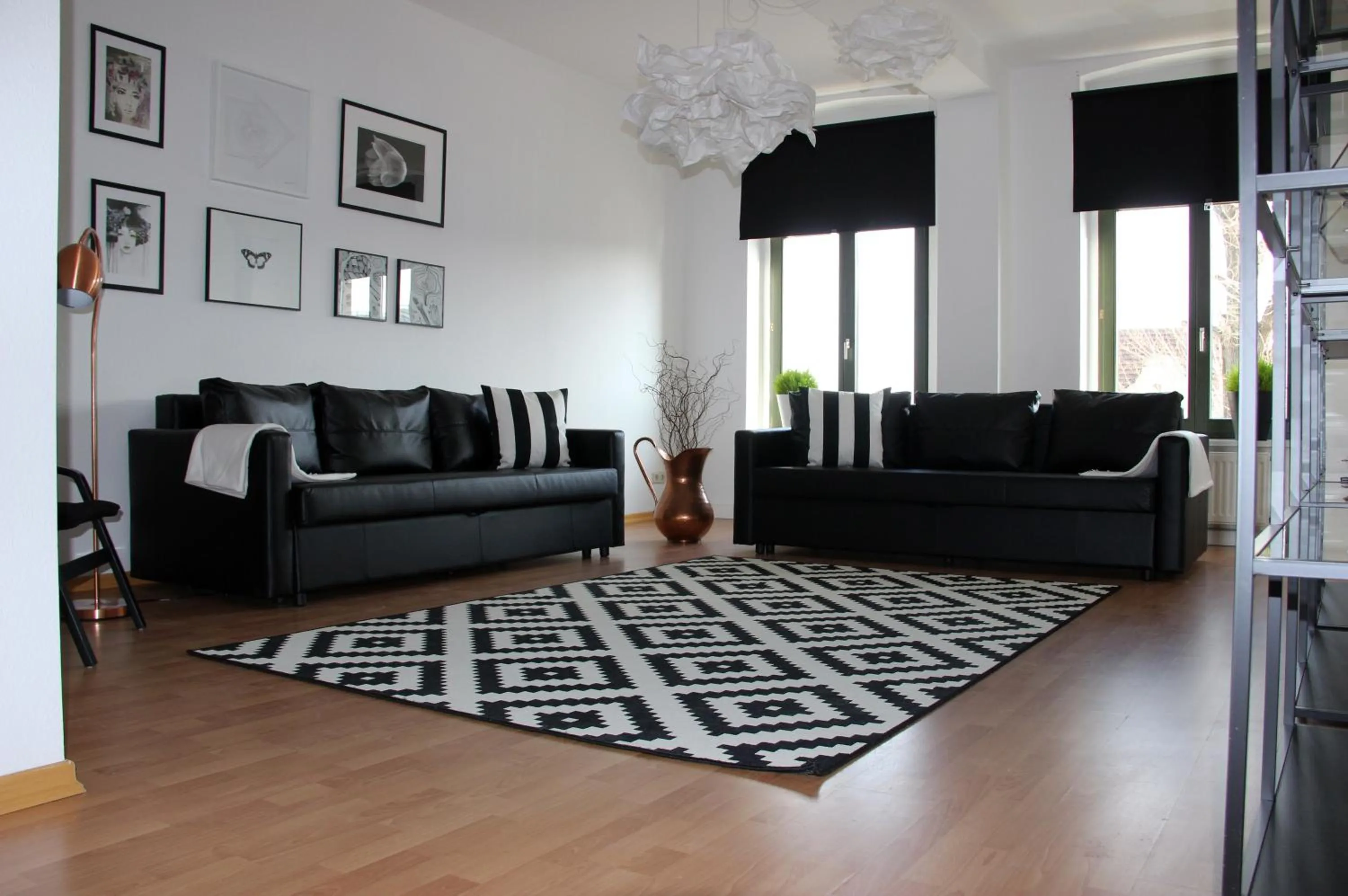 Living room in Leon Apartments