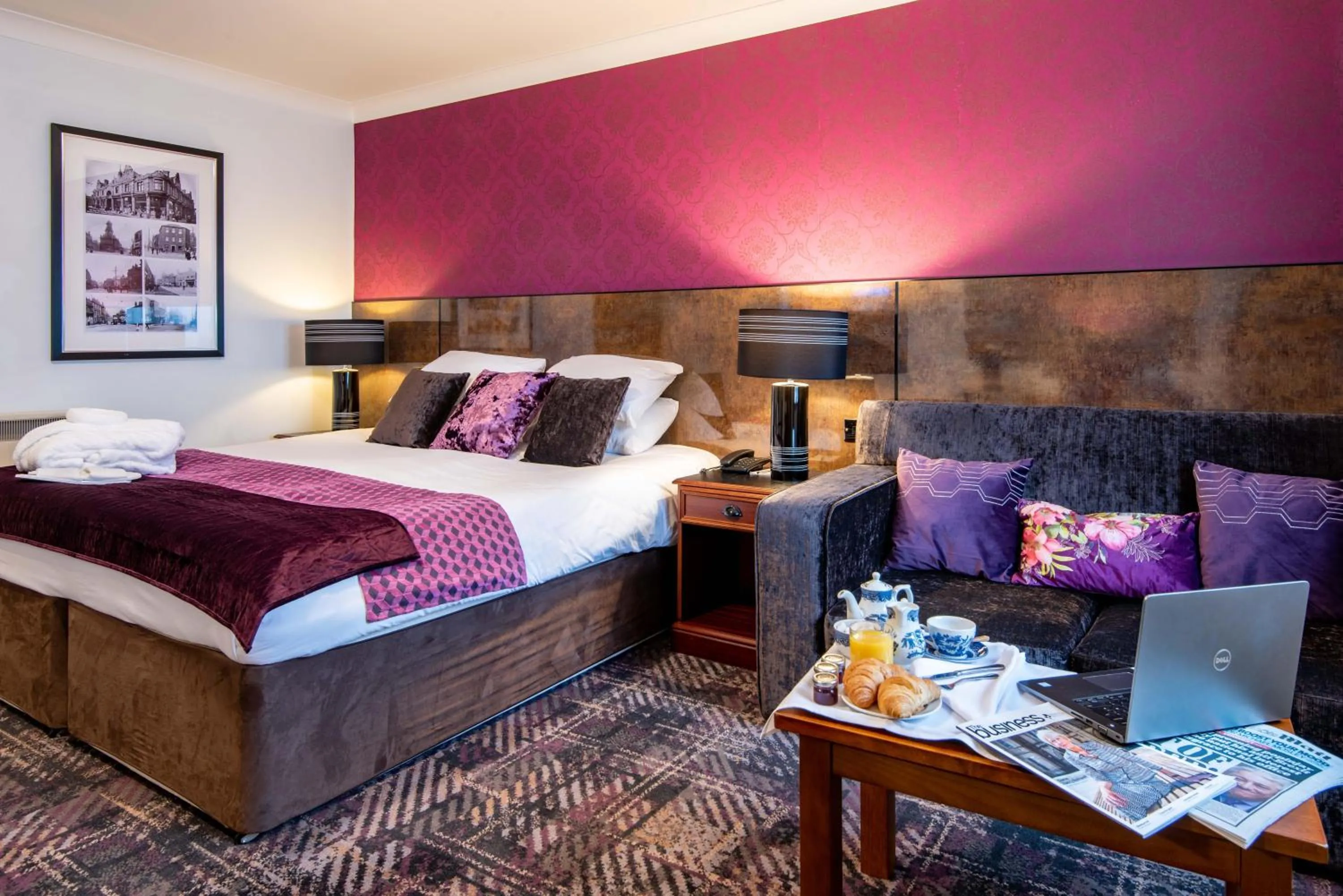 Bed in The Victoria Hotel Manchester by Compass Hospitality
