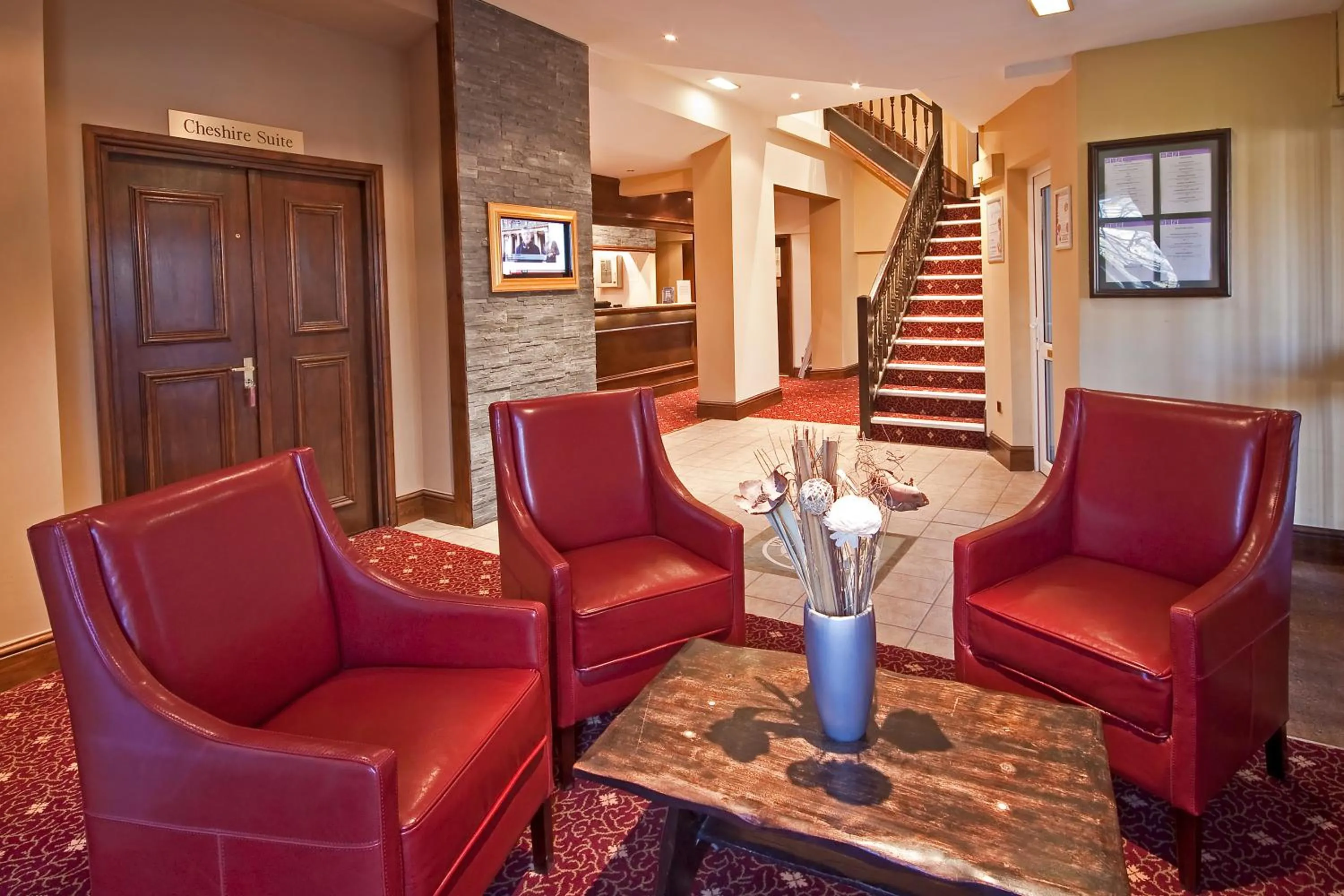 Lobby or reception in Bury Ramsbottom Old Mill Hotel and Leisure Club