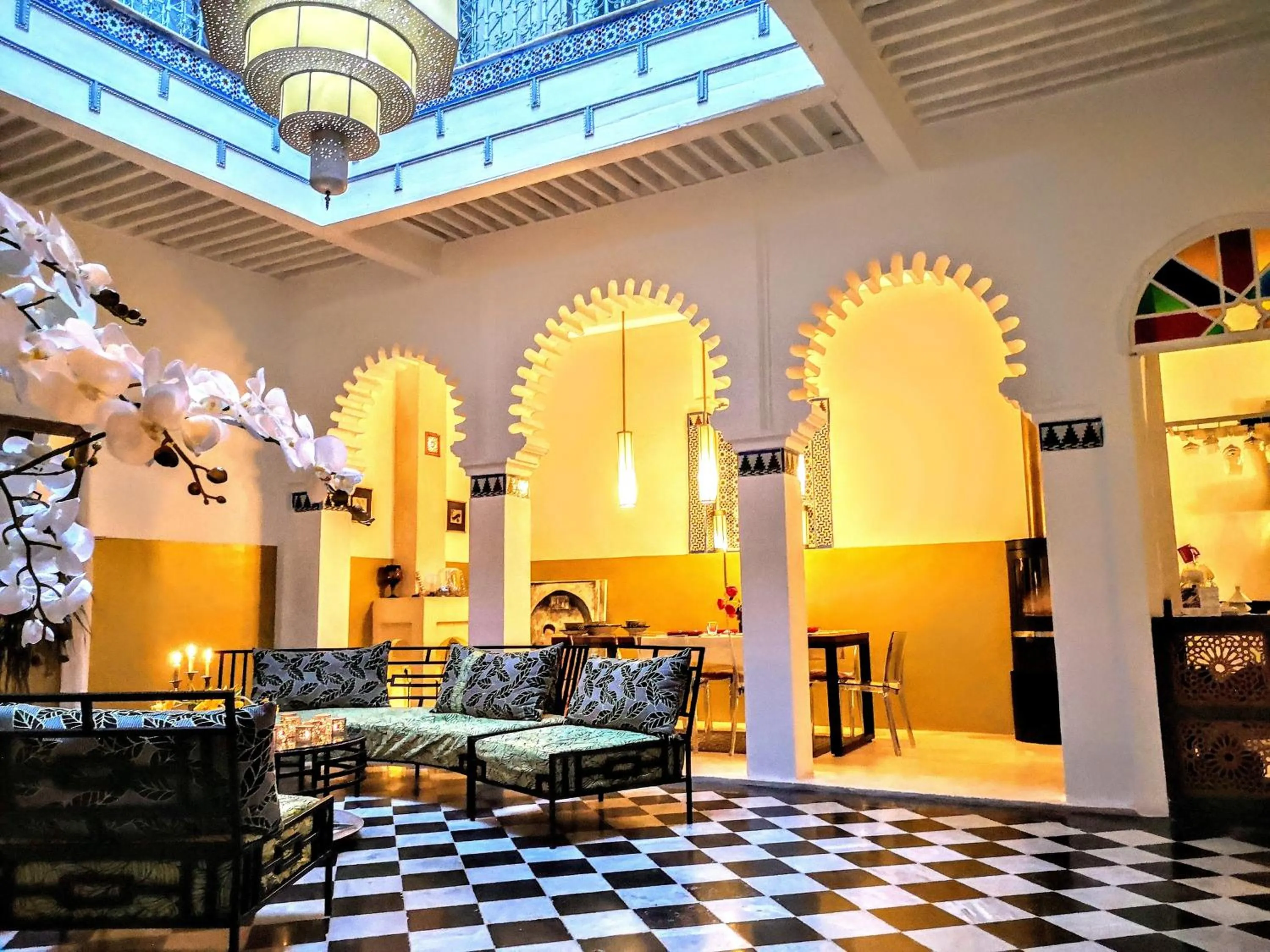 Dining area in Riad Aziman