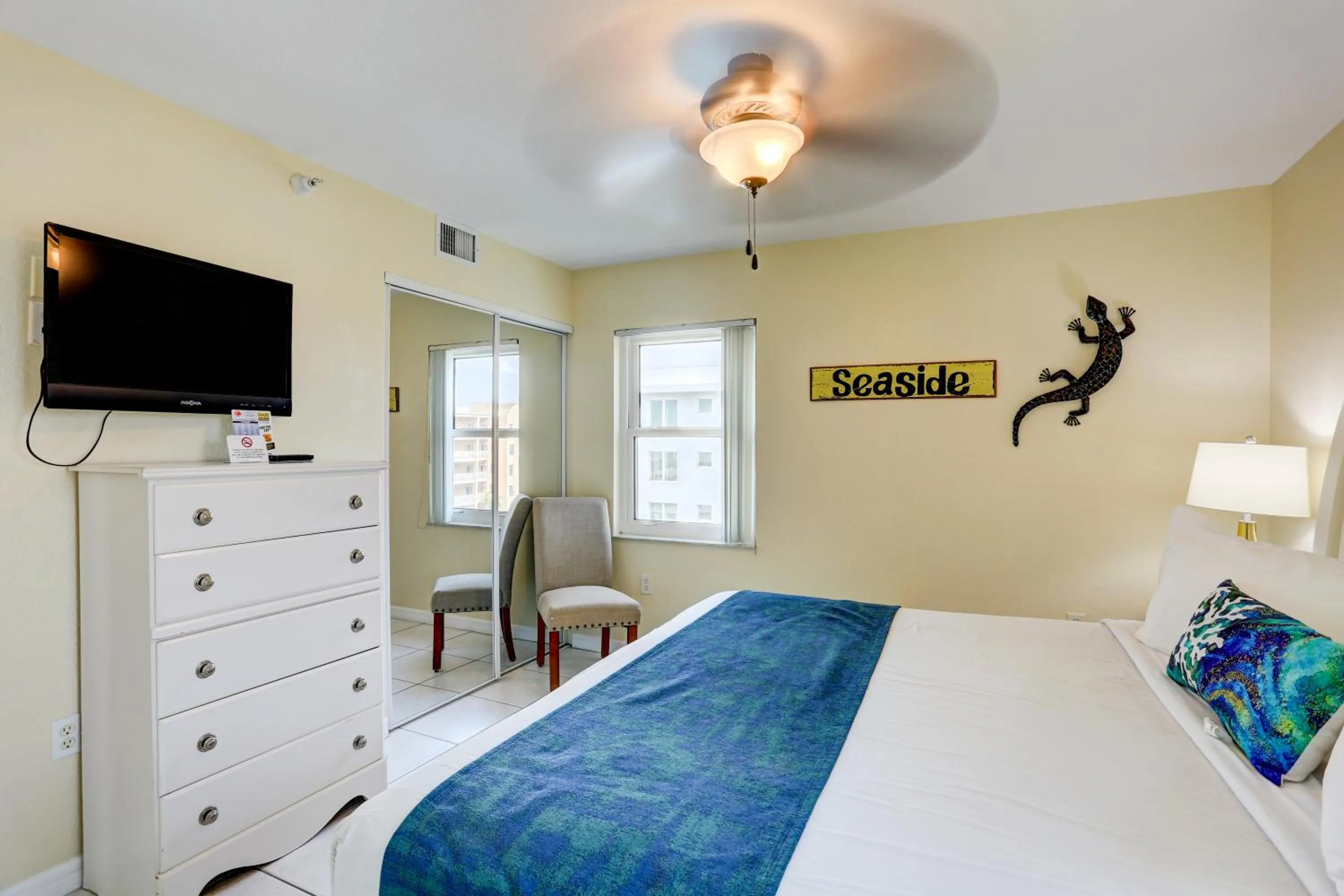 Bed in South Beach Condo Hotel by Travel Resort Services, Inc.