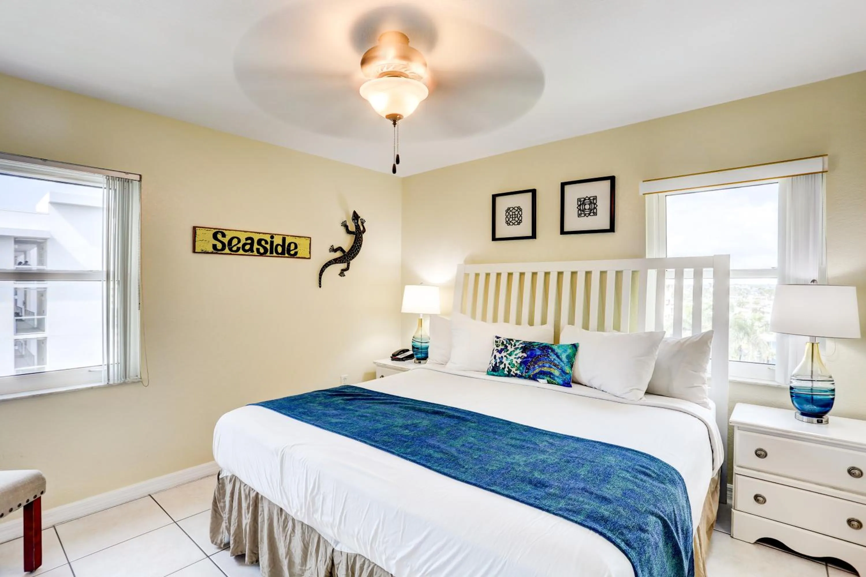 Bed in South Beach Condo Hotel by Travel Resort Services, Inc.