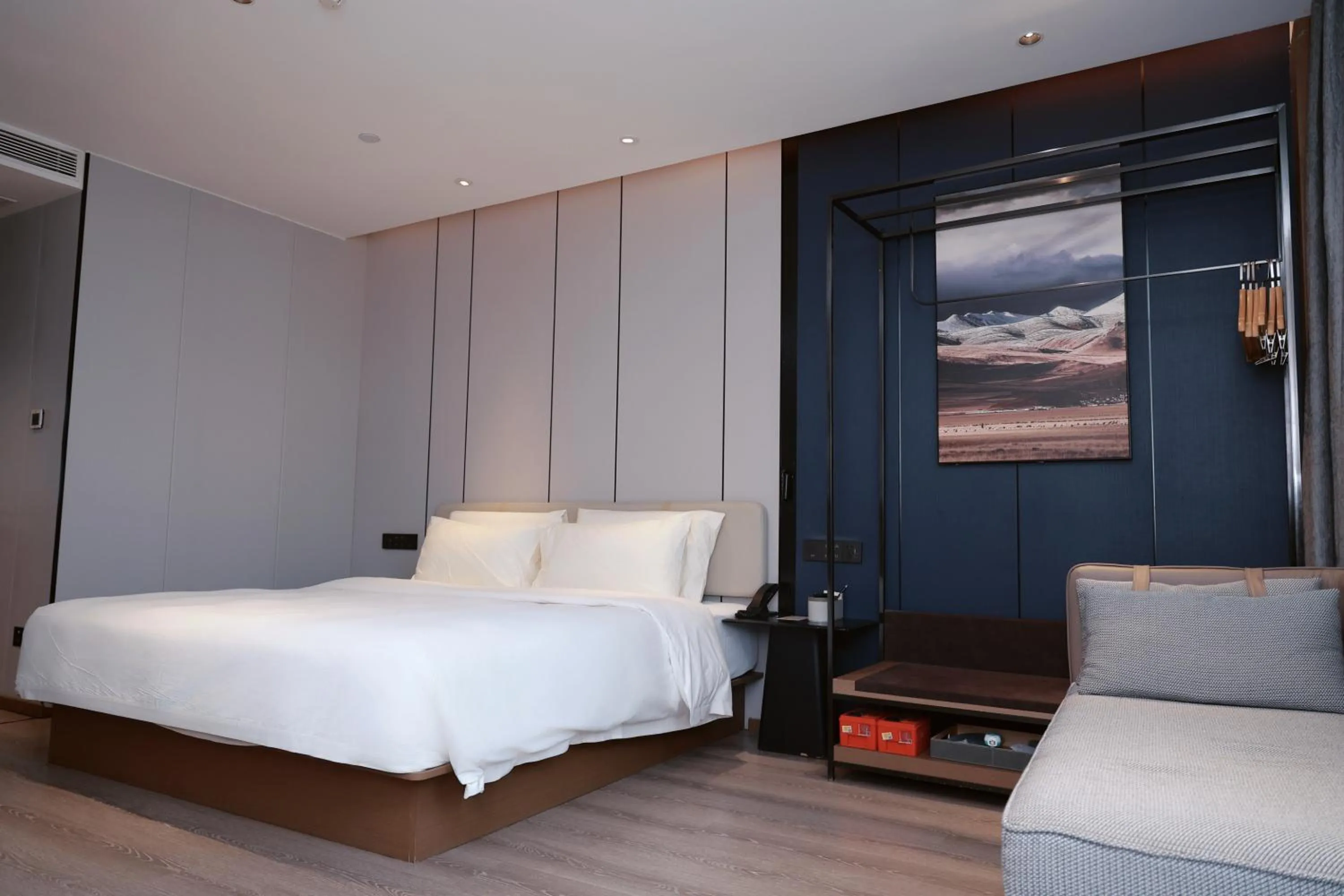 Bed in Atour Hotel Jinan Huashan Huanyu Max