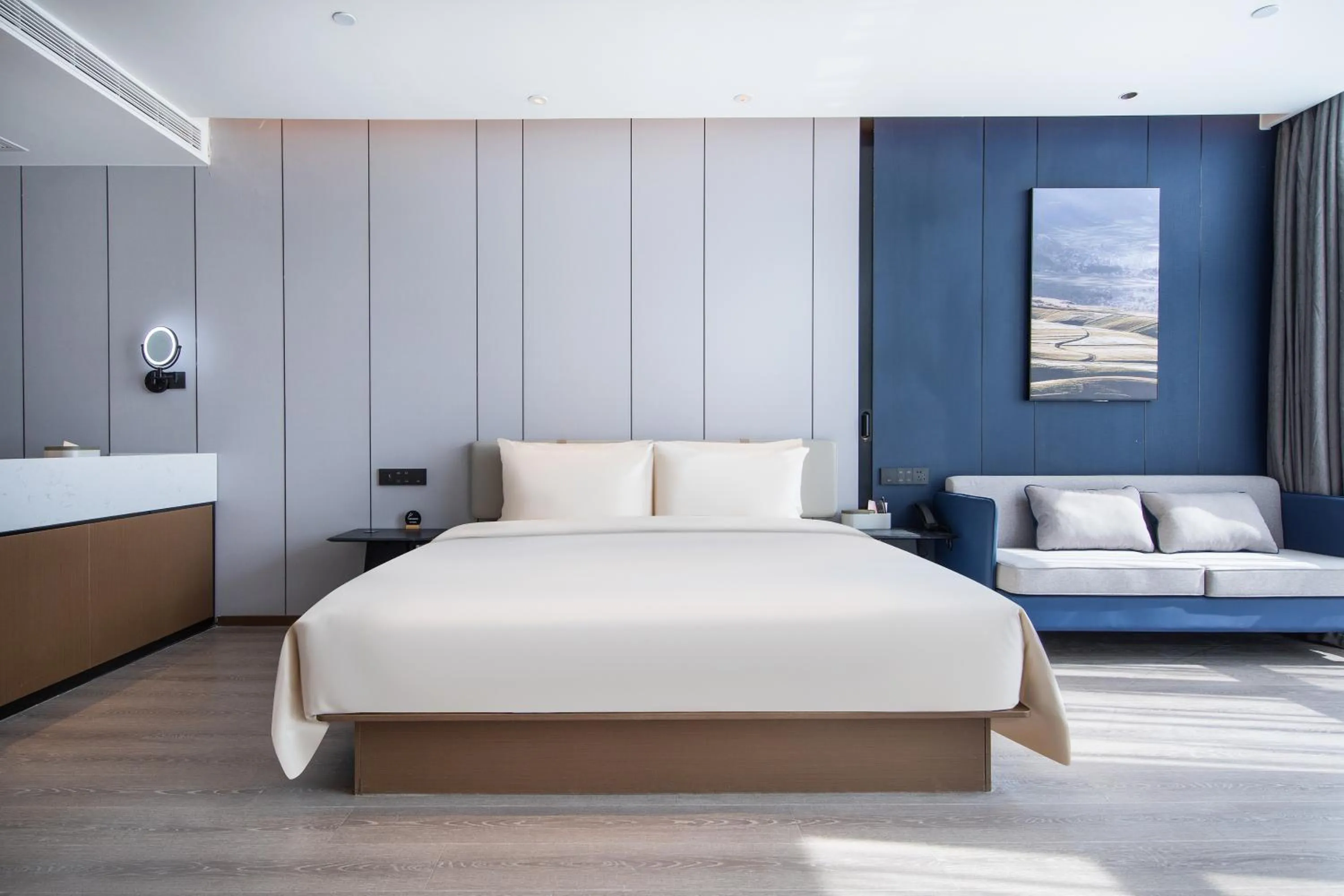 Bed in Atour Hotel Jinan Huashan Huanyu Max