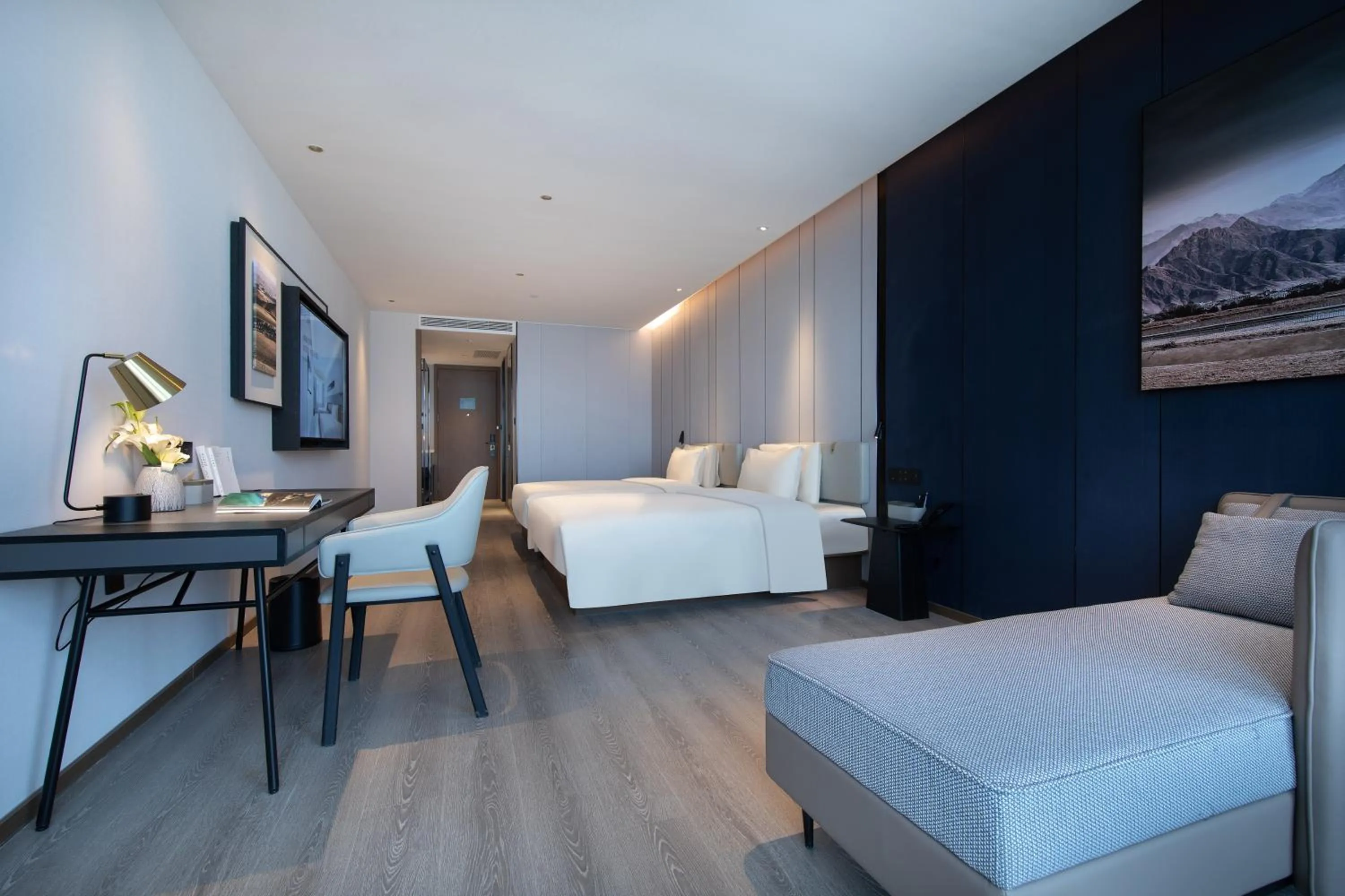 Bed in Atour Hotel Jinan Huashan Huanyu Max