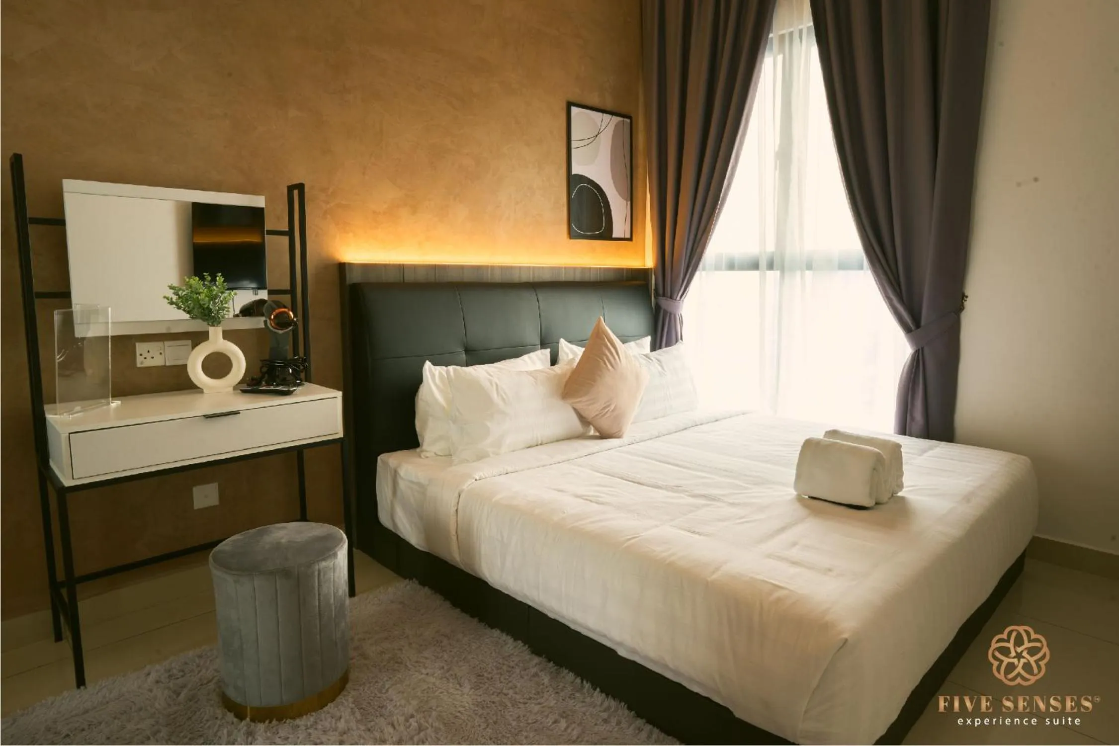 Bedroom, Bed in Trion One Suites Kuala Lumpur by Five Senses