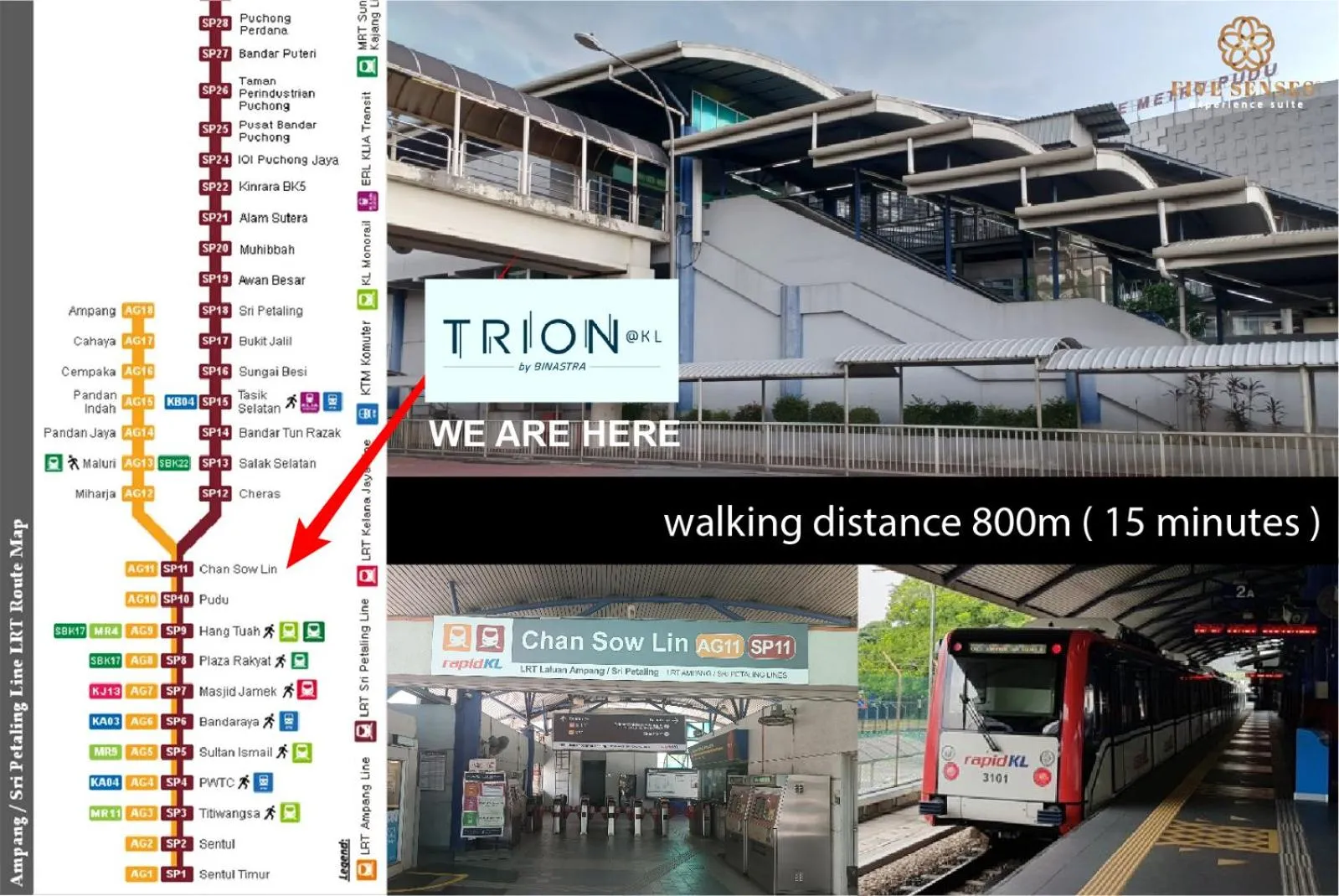 Location in Trion One Suites Kuala Lumpur by Five Senses