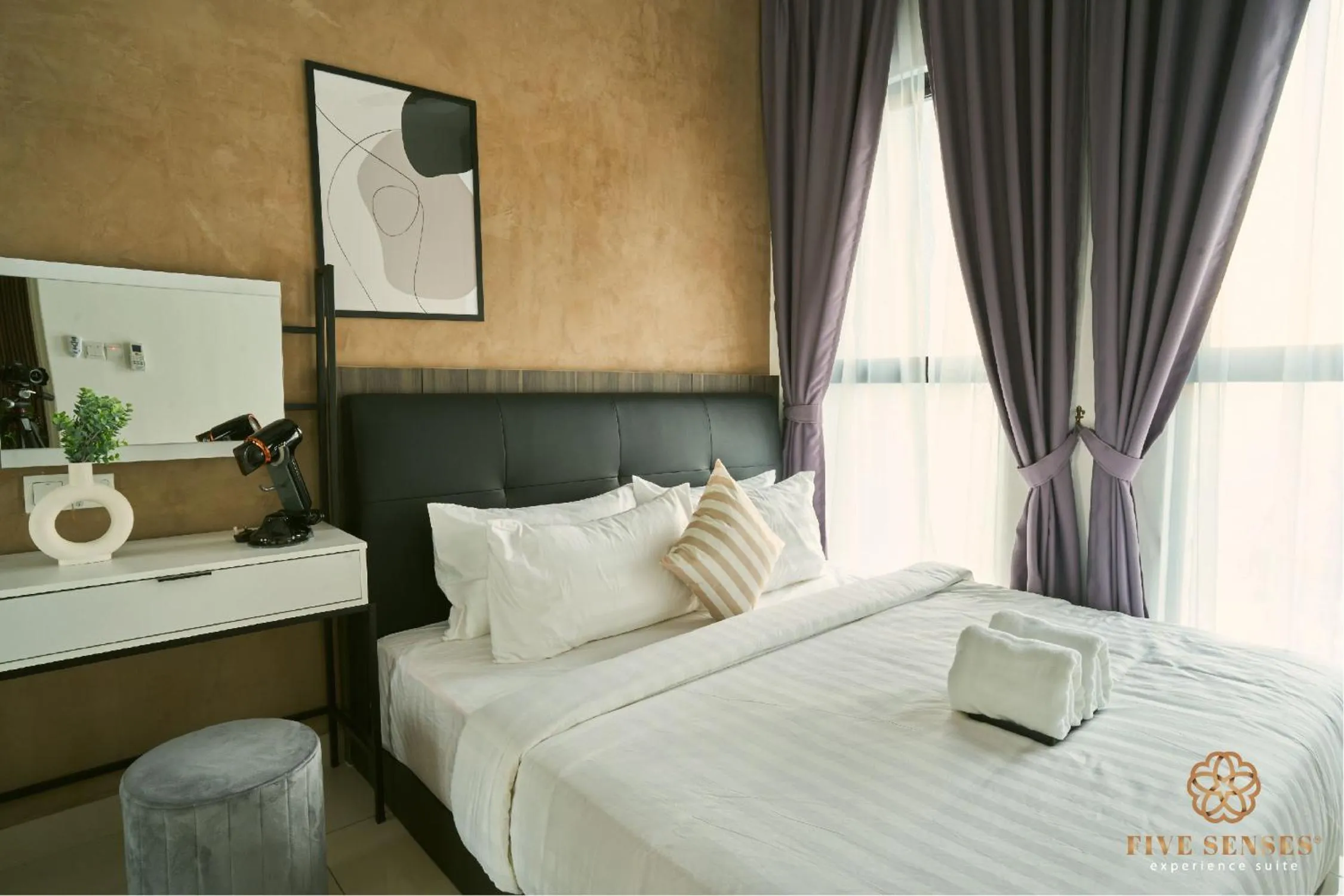 Bedroom, Bed in Trion One Suites Kuala Lumpur by Five Senses
