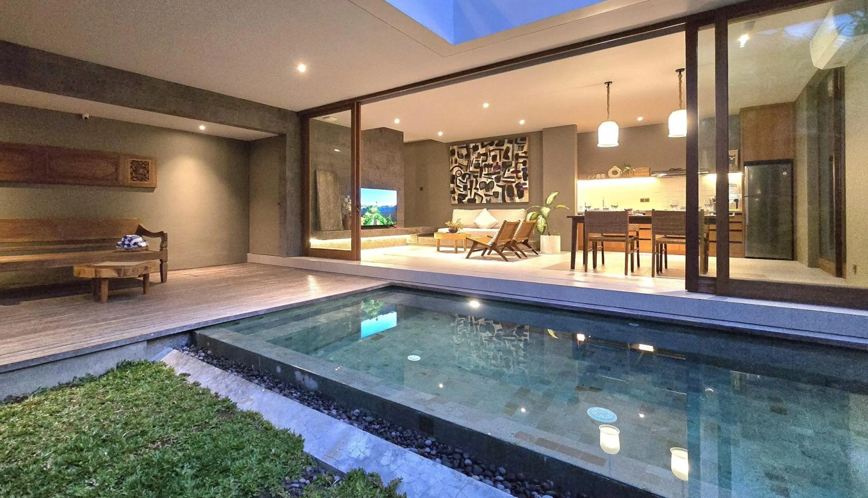 Swimming pool in Pulang Villas Pererenan by Nakula